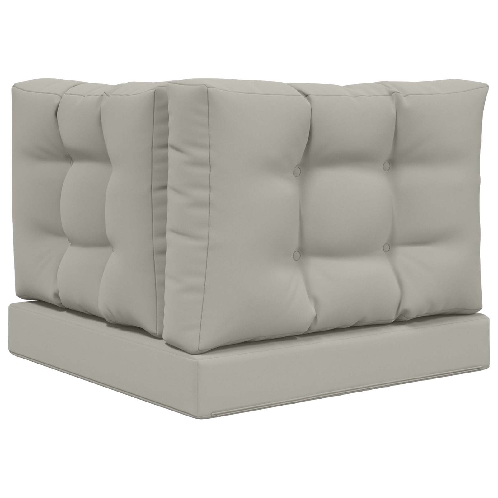 Cuscino per divano da esterno Poliestere Grigio 60 x 60 cm