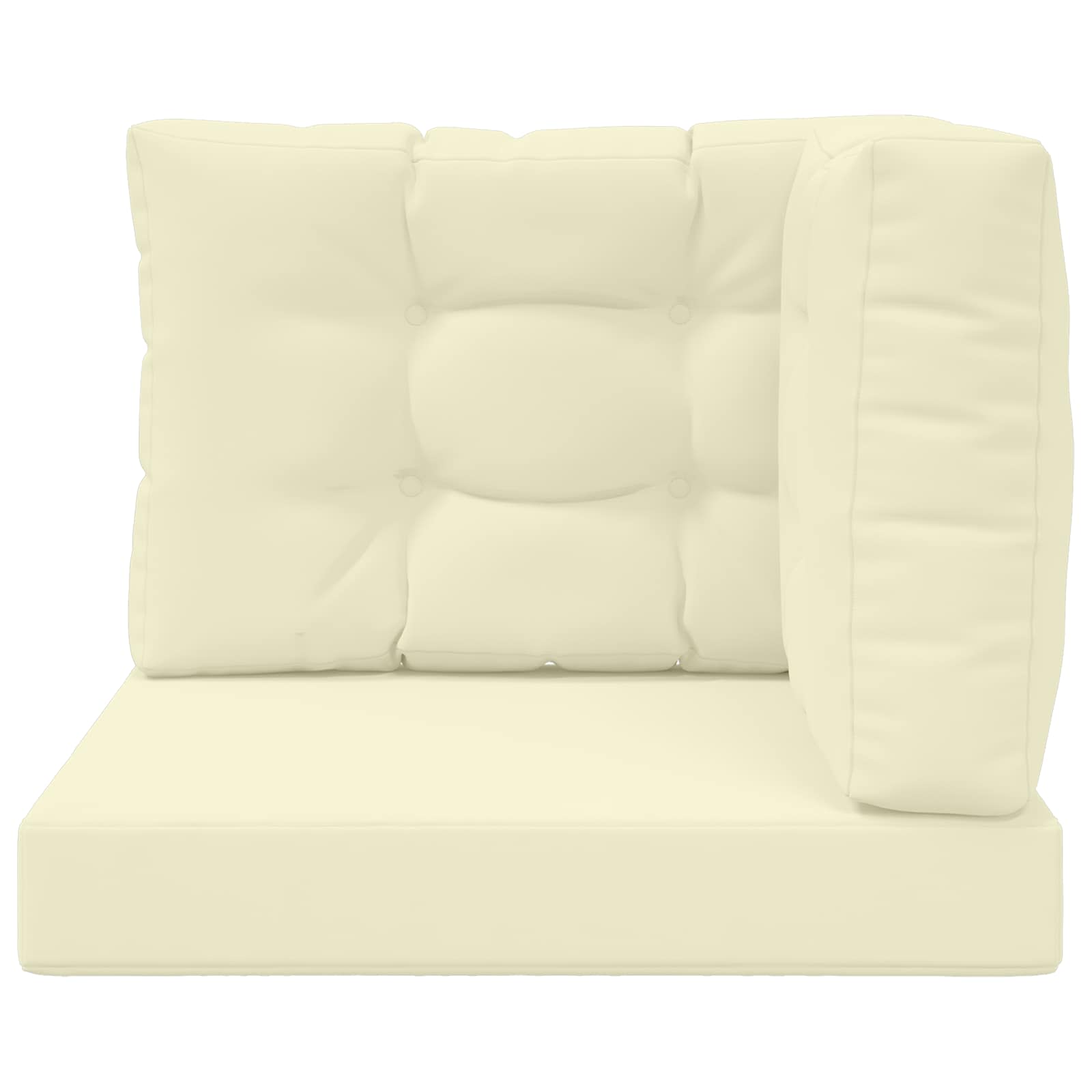 Cuscino per divano da esterno Poliestere Crema 60 x 60 cm