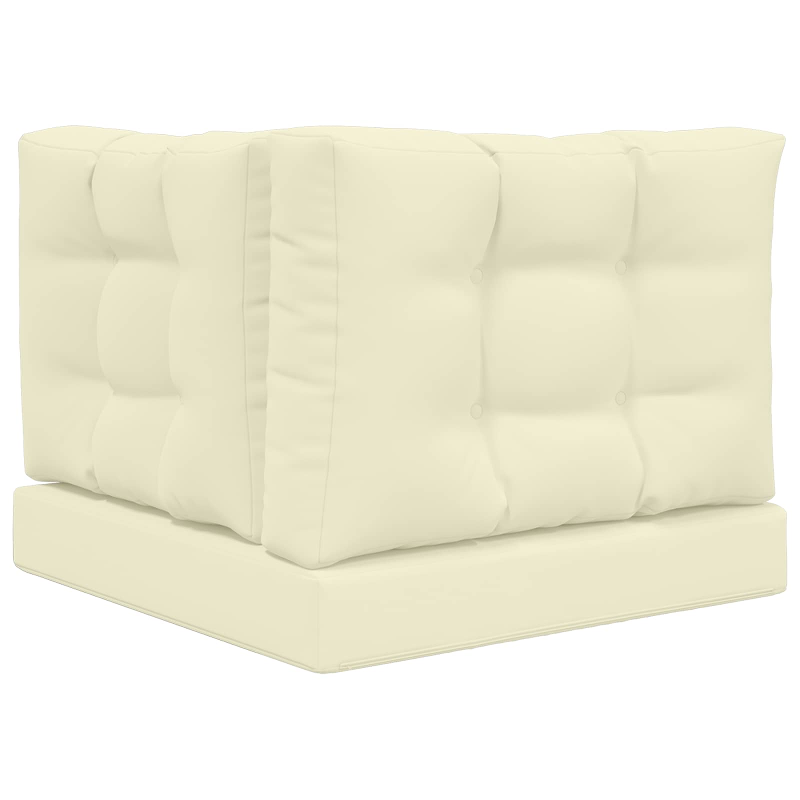Cuscino per divano da esterno Poliestere Crema 60 x 60 cm