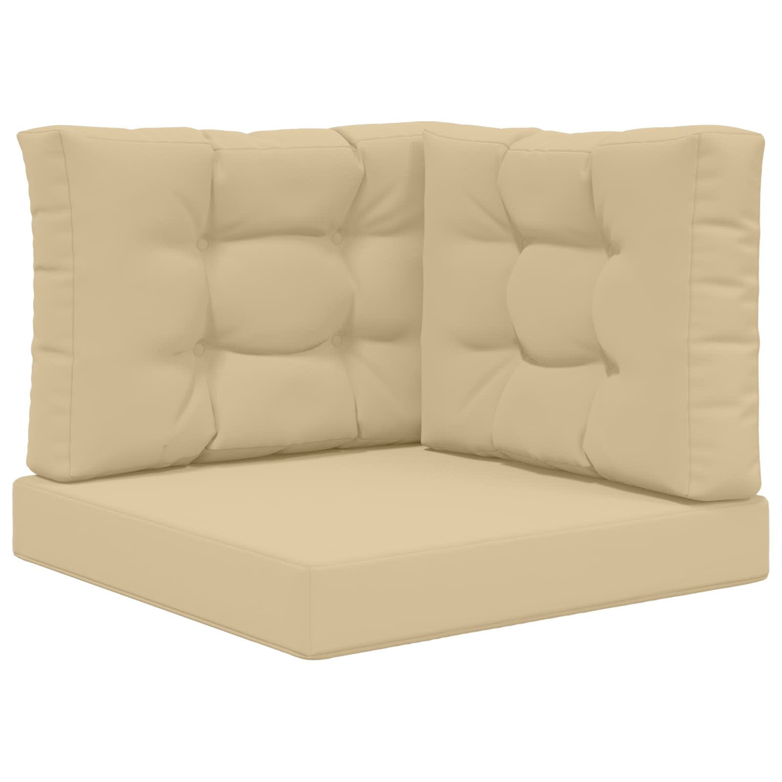 Cuscino per divano da esterno Poliestere Beige 60 x 60 cm
