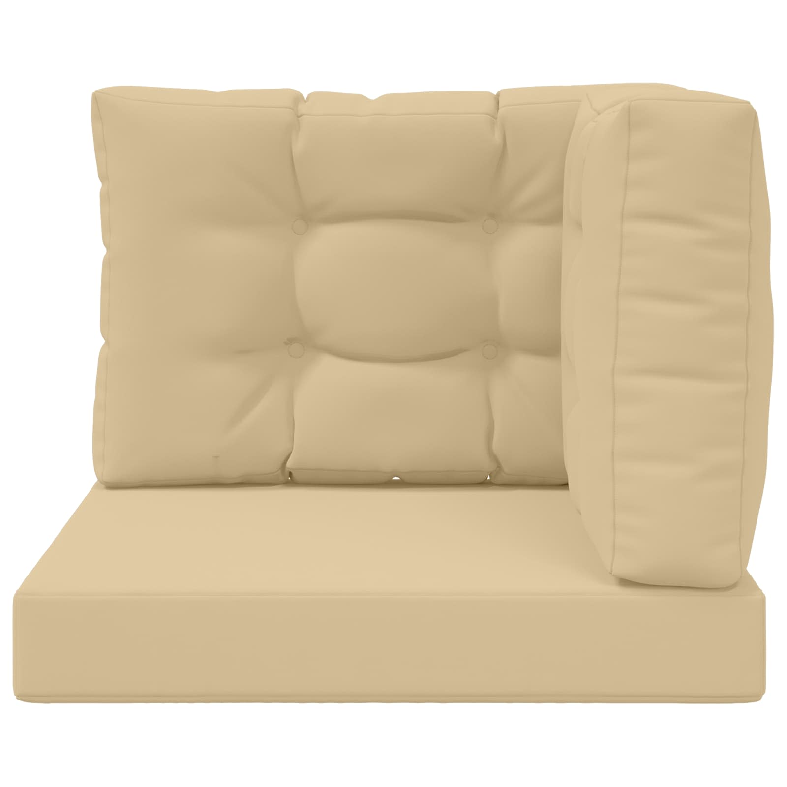 Cuscino per divano da esterno Poliestere Beige 60 x 60 cm