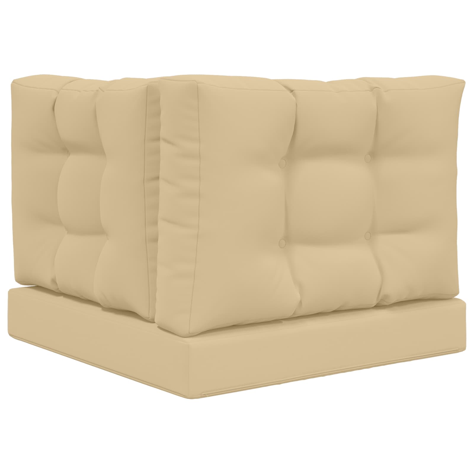 Cuscino per divano da esterno Poliestere Beige 60 x 60 cm