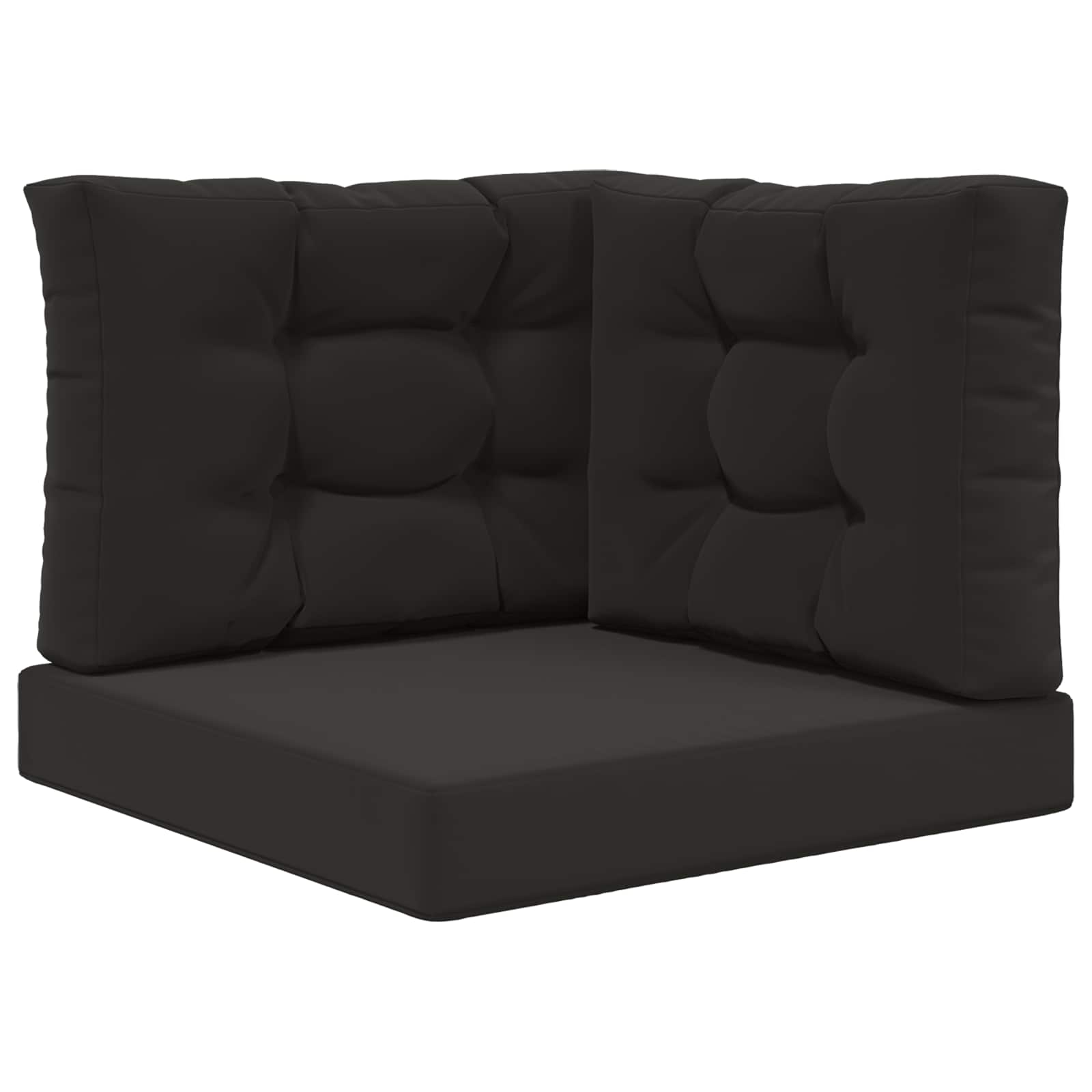 Cuscino per divano da esterno Poliestere Nero 60 x 60 cm