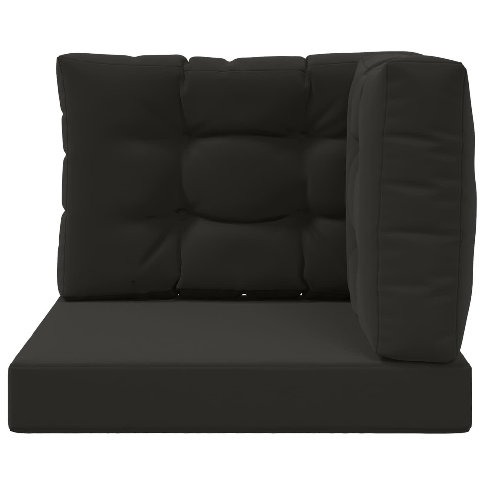 Cuscino per divano da esterno Poliestere Nero 60 x 60 cm