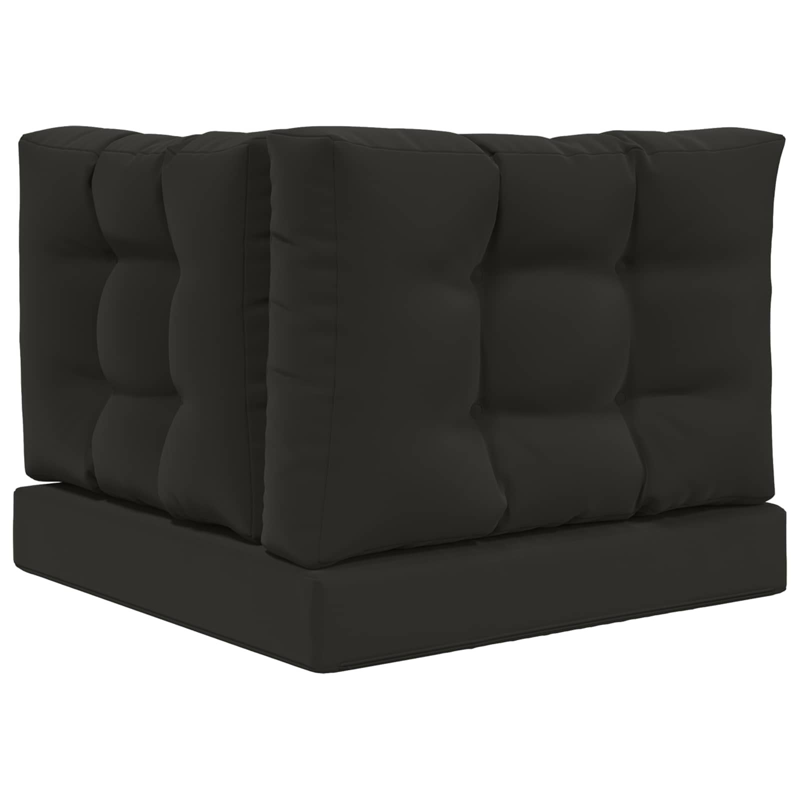 Cuscino per divano da esterno Poliestere Nero 60 x 60 cm