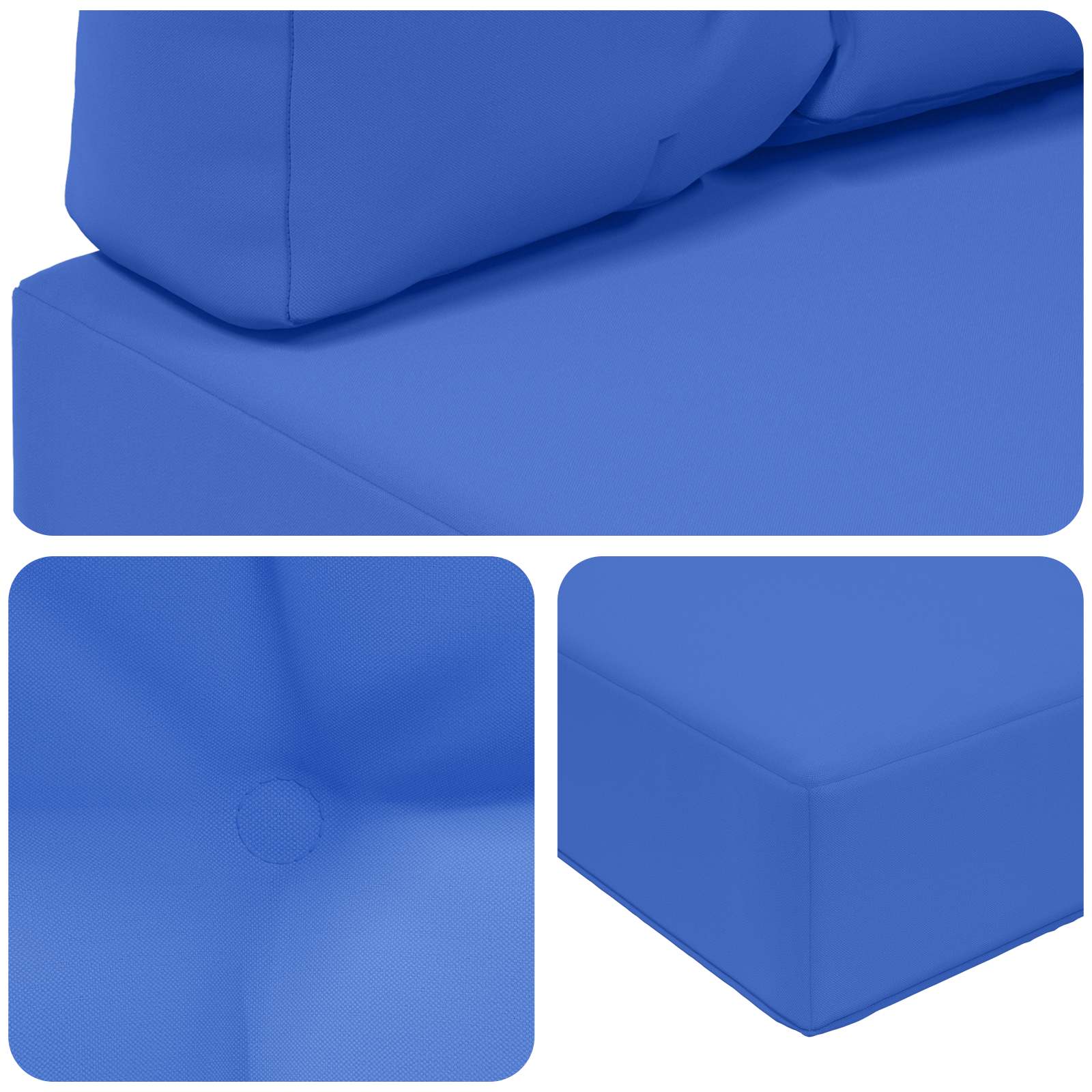 Cuscino per divano da esterno Poliestere Blu Reale 60 x 60 cm