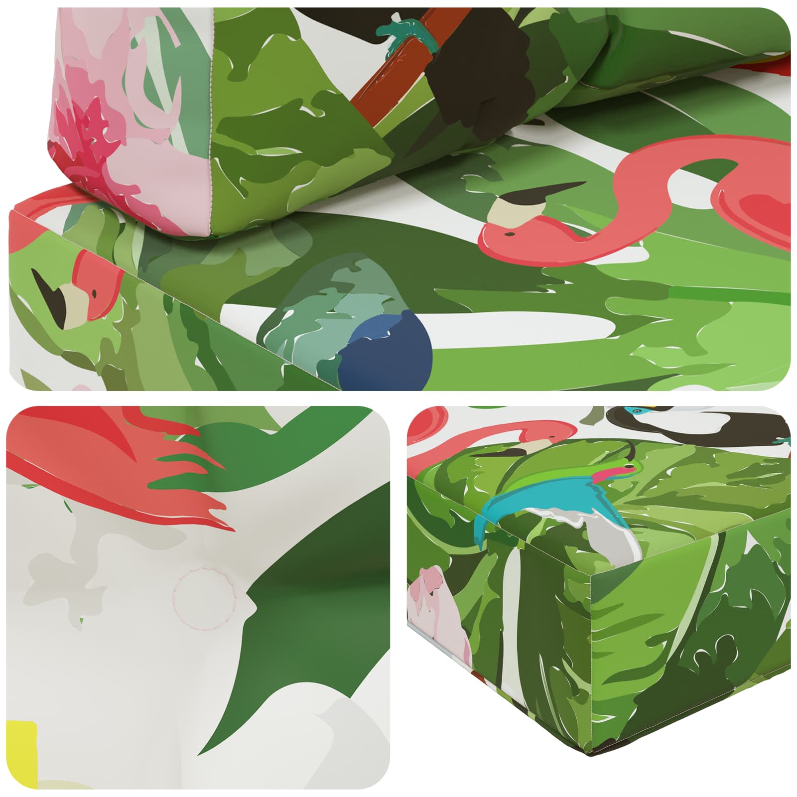 Cuscino per divano da esterno Poliestere colorato 60 x 60 cm