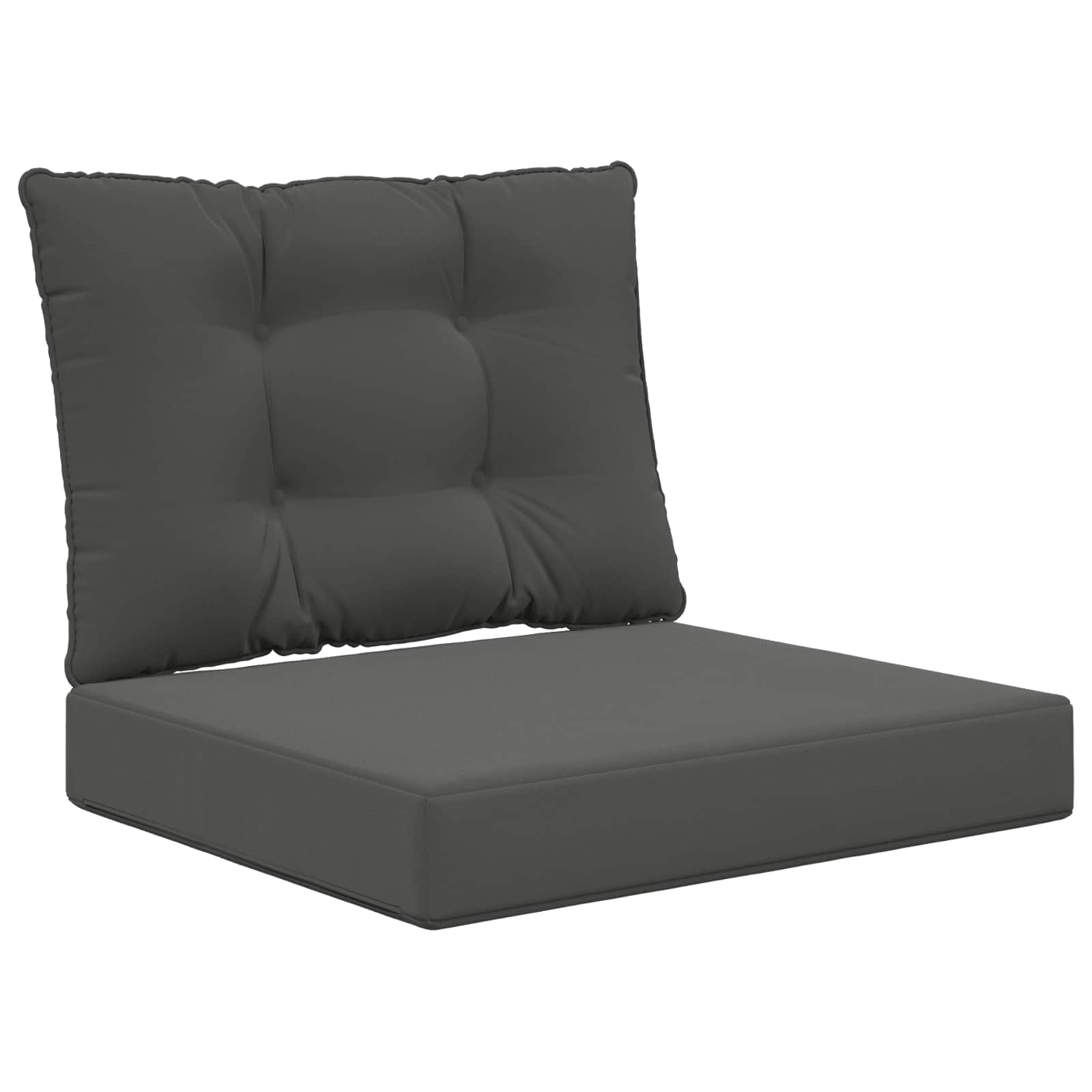 Cuscino per divano da esterno Poliestere Antracite 60 x 50,5 cm