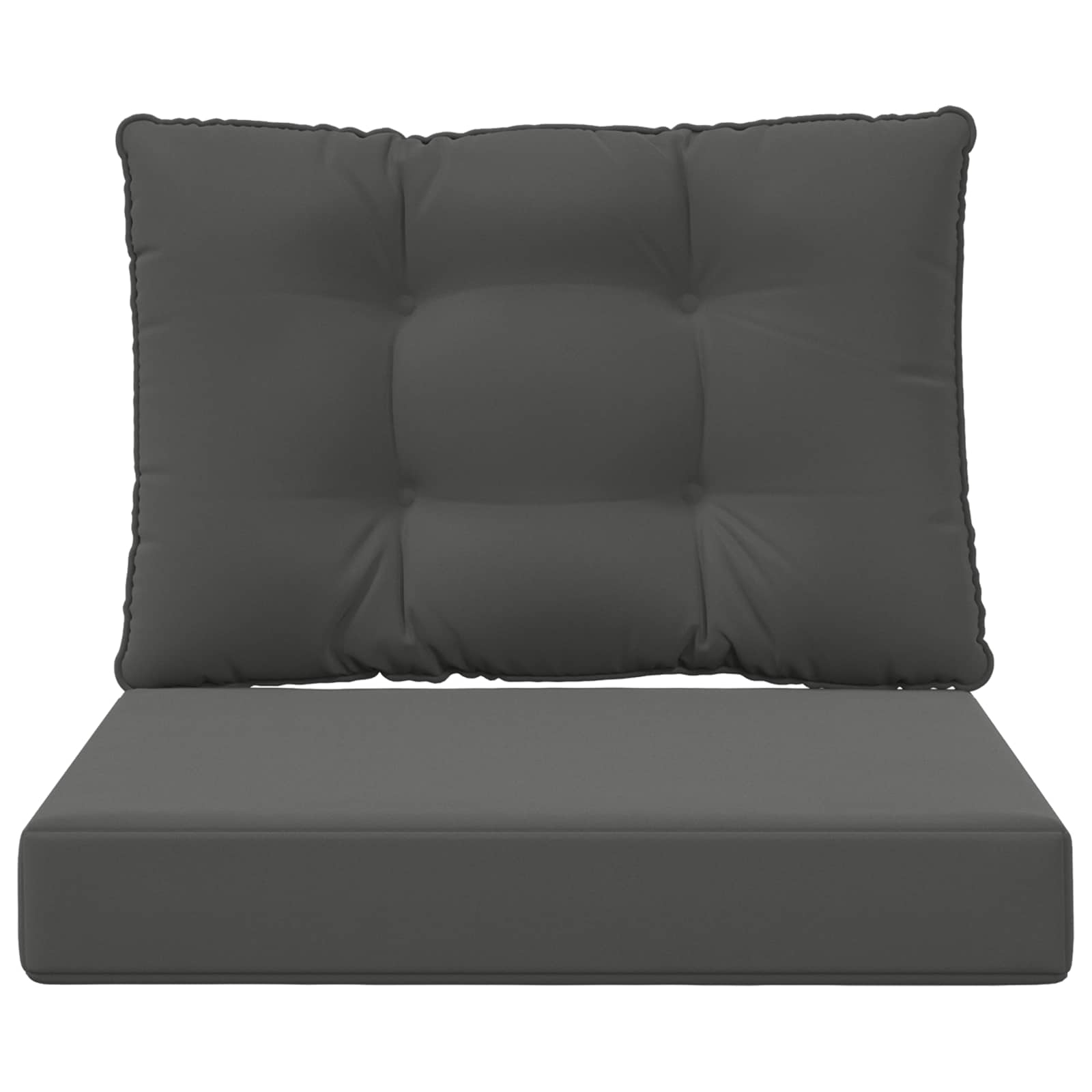 Cuscino per divano da esterno Poliestere Antracite 60 x 50,5 cm