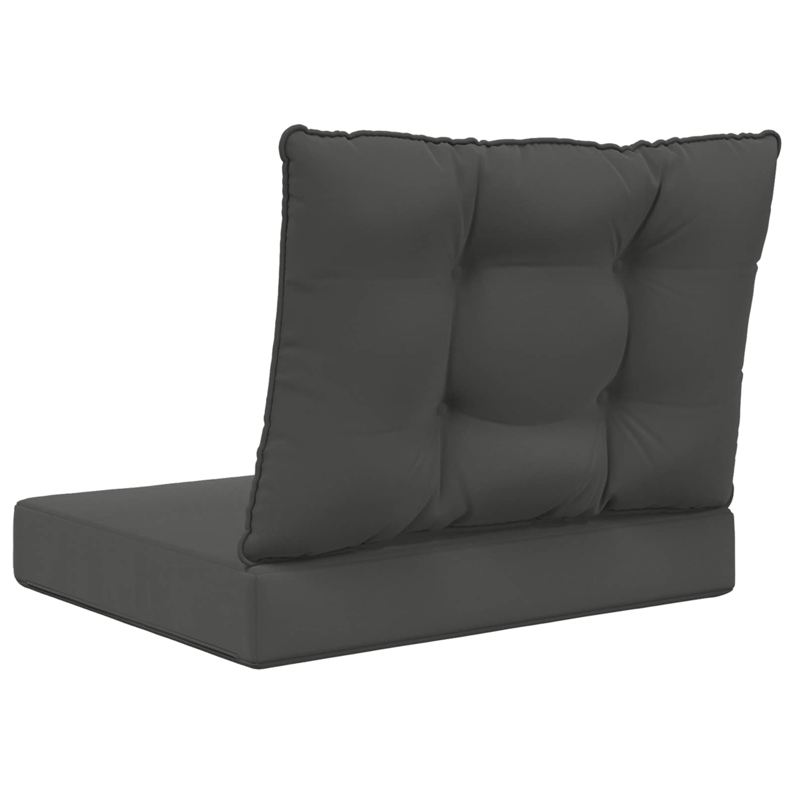 Cuscino per divano da esterno Poliestere Antracite 60 x 50,5 cm