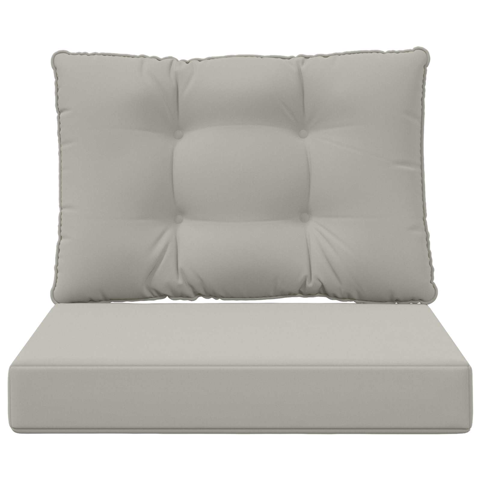 Cuscino per divano da esterno Poliestere Grigio 60 x 50,5 cm
