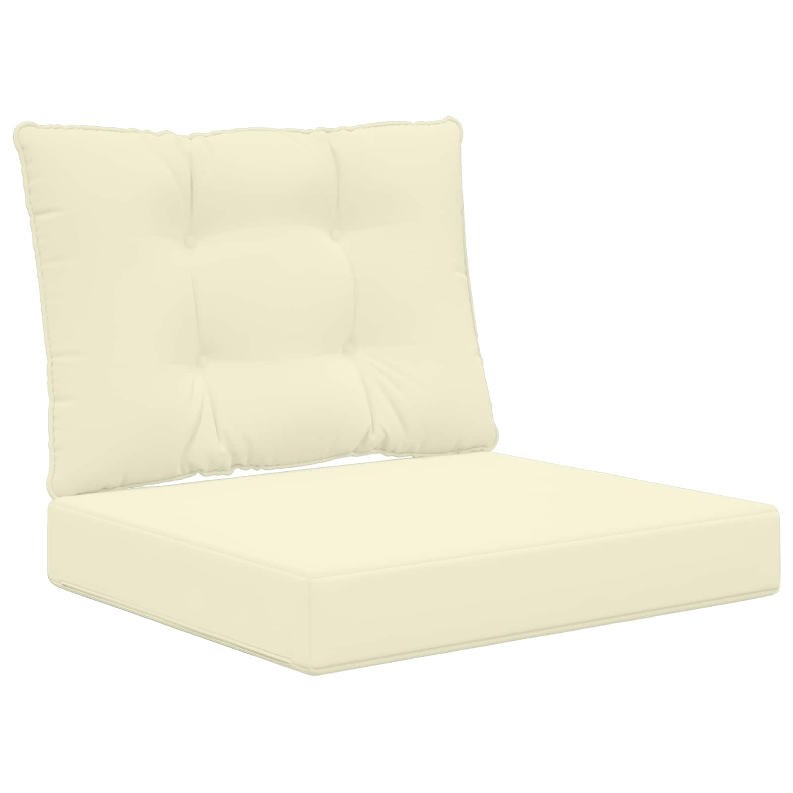 Cuscino per divano da esterno Poliestere Crema 60 x 50,5 cm