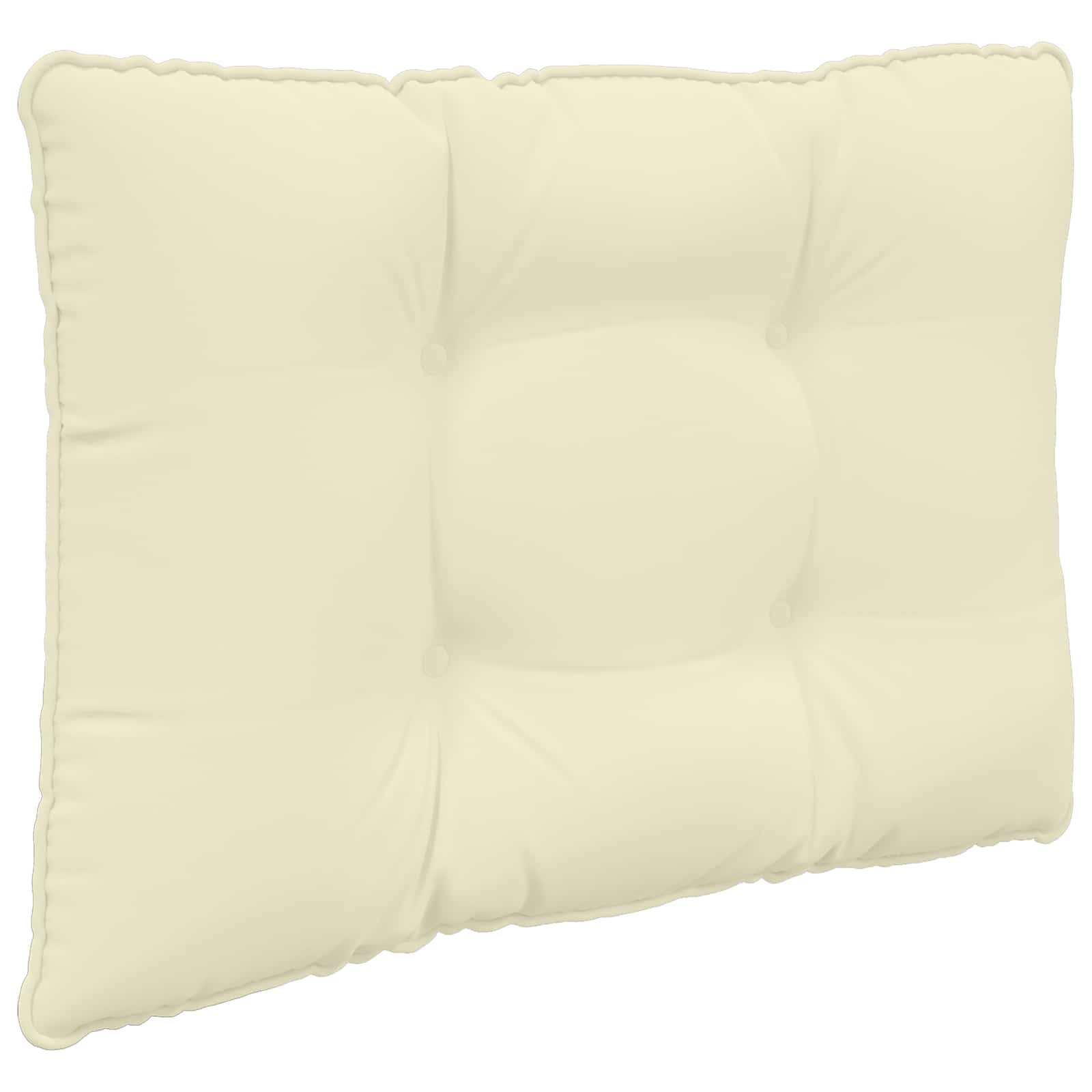 Cuscino per divano da esterno Poliestere Crema 60 x 50,5 cm