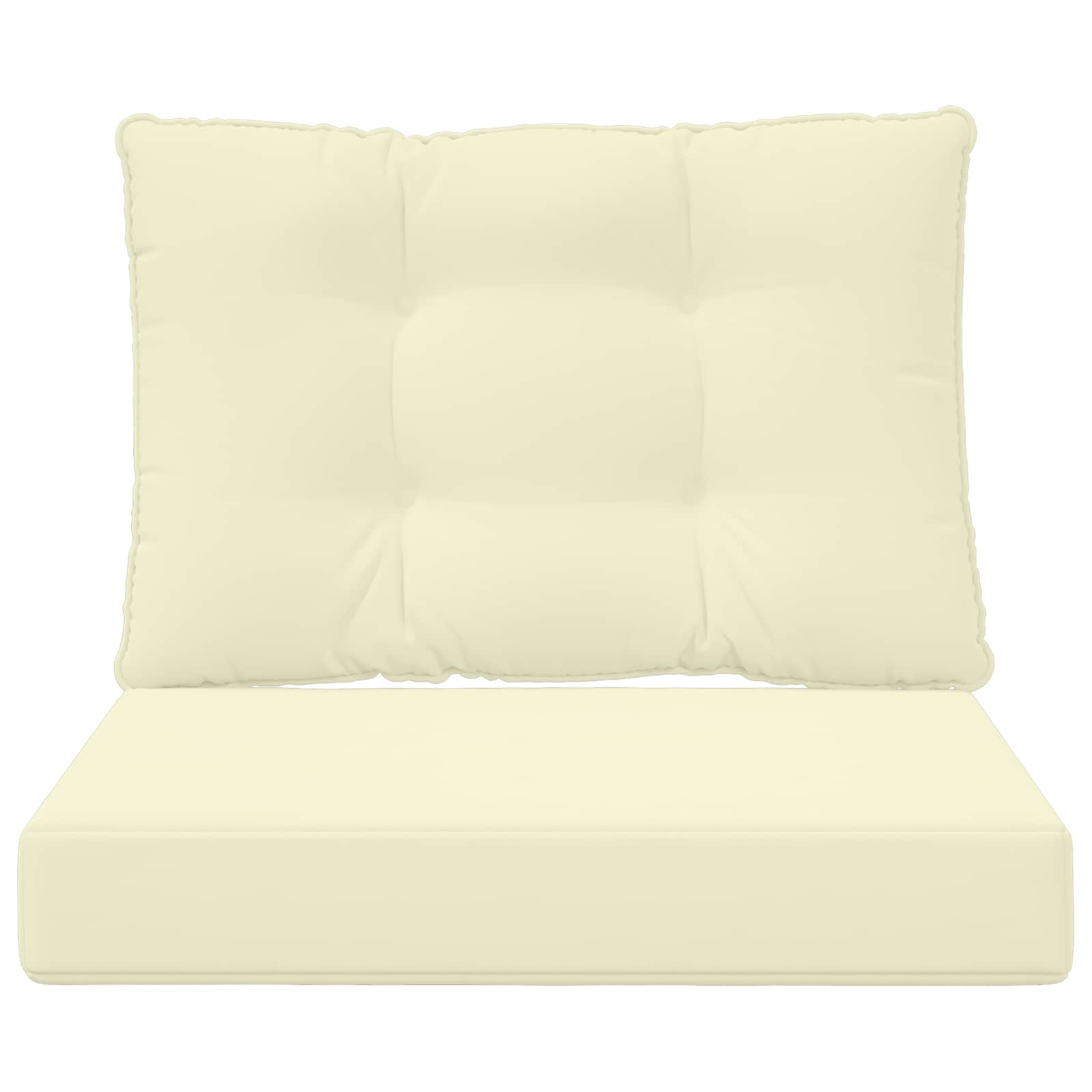 Cuscino per divano da esterno Poliestere Crema 60 x 50,5 cm