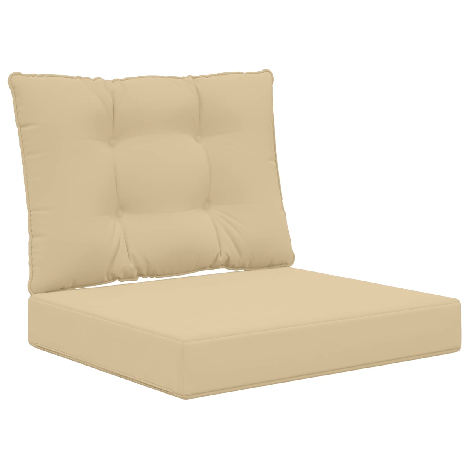 Cuscino per divano da esterno Poliestere Beige 60 x 50,5 cm