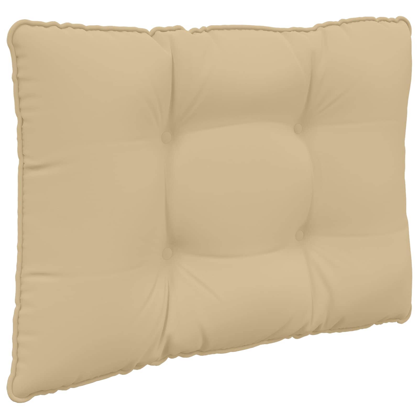 Cuscino per divano da esterno Poliestere Beige 60 x 50,5 cm