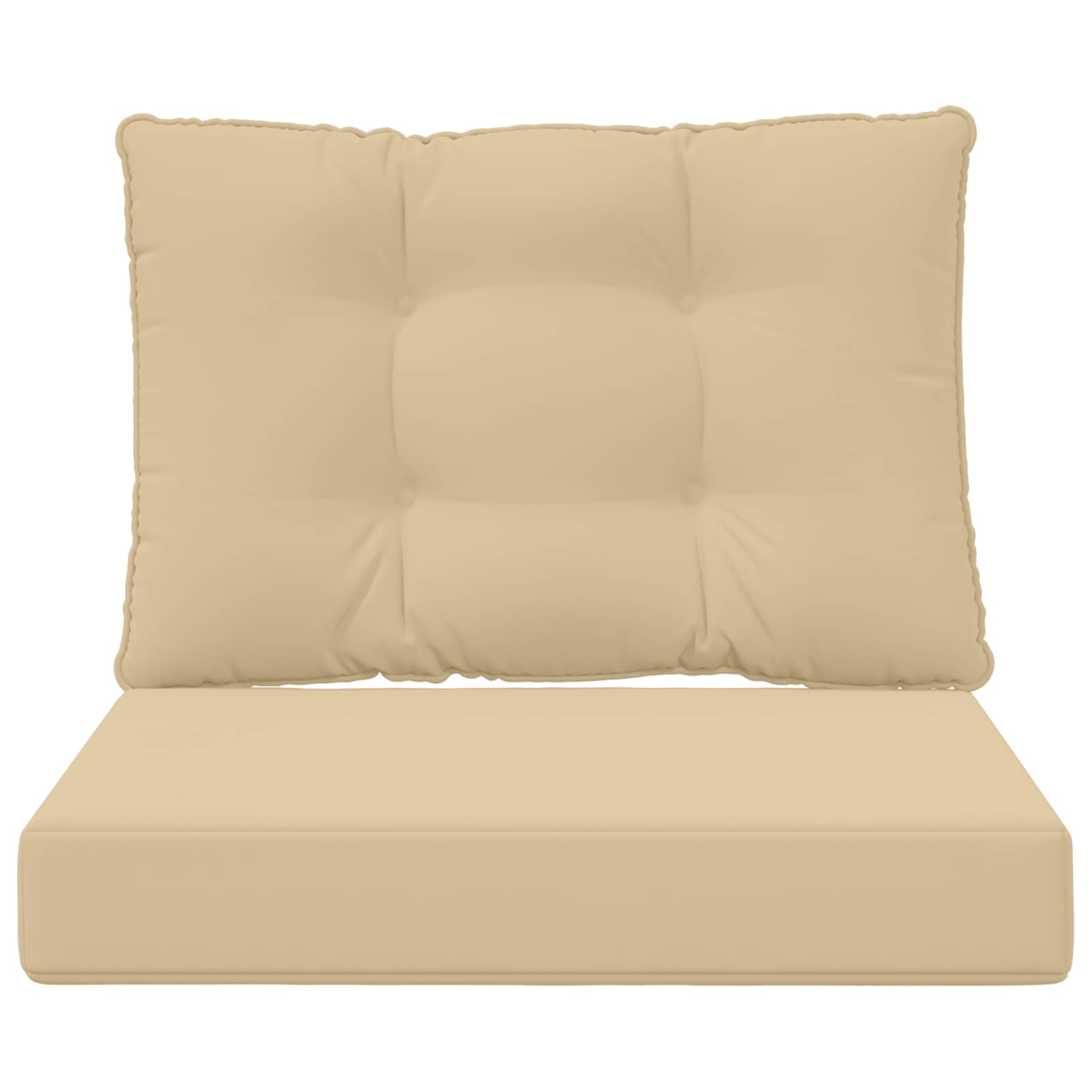 Cuscino per divano da esterno Poliestere Beige 60 x 50,5 cm