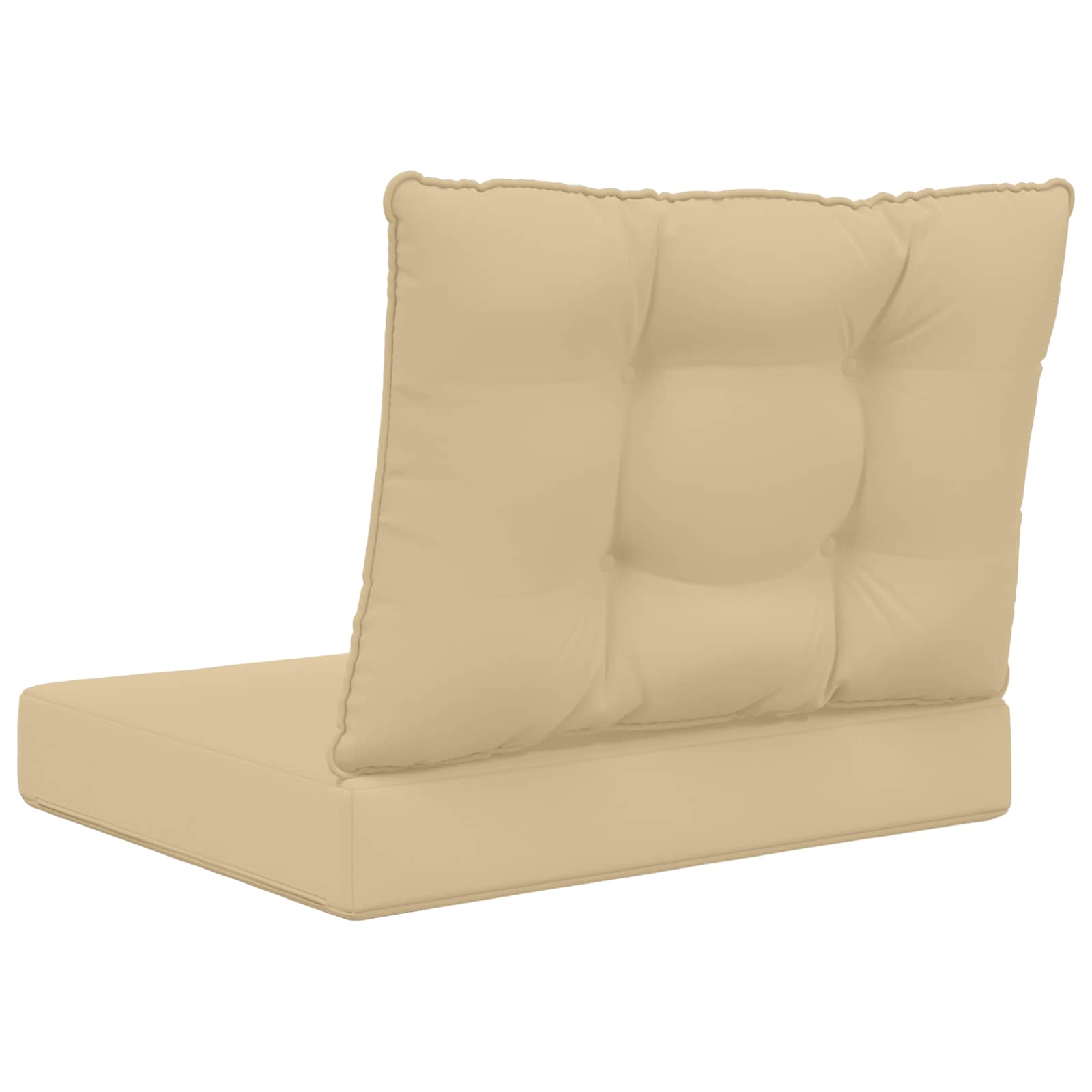 Cuscino per divano da esterno Poliestere Beige 60 x 50,5 cm
