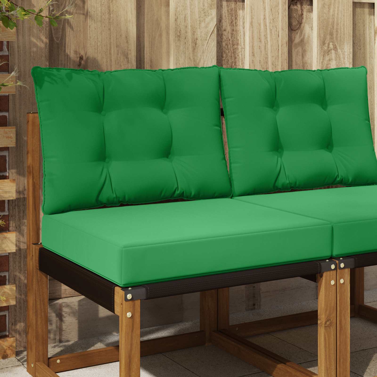 Cuscino per divano da esterno Poliestere Verde 60 x 50,5 cm