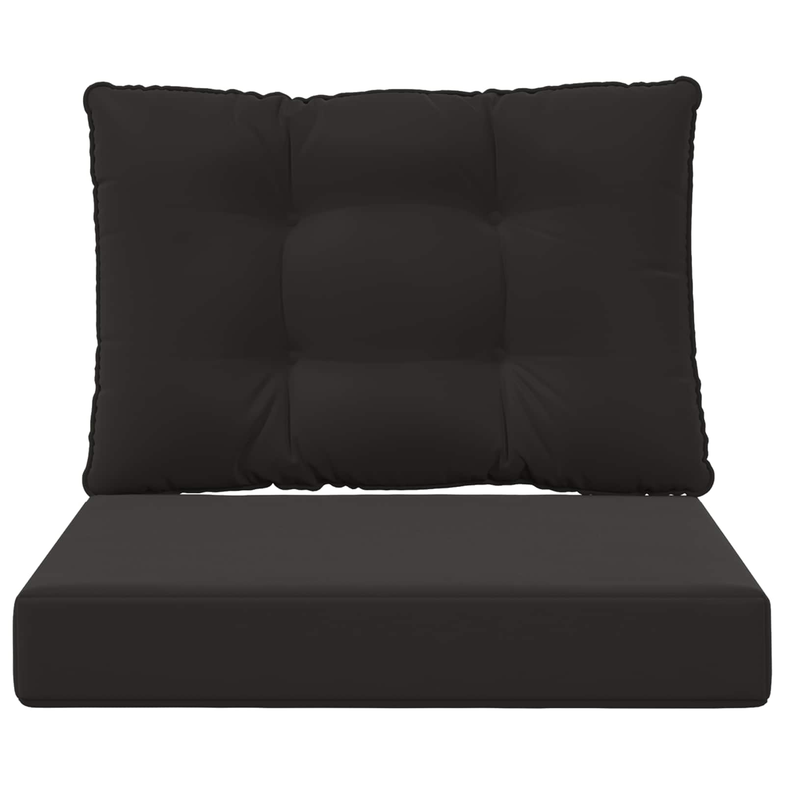 Cuscino per divano da esterno Poliestere Nero 60 x 50,5 cm