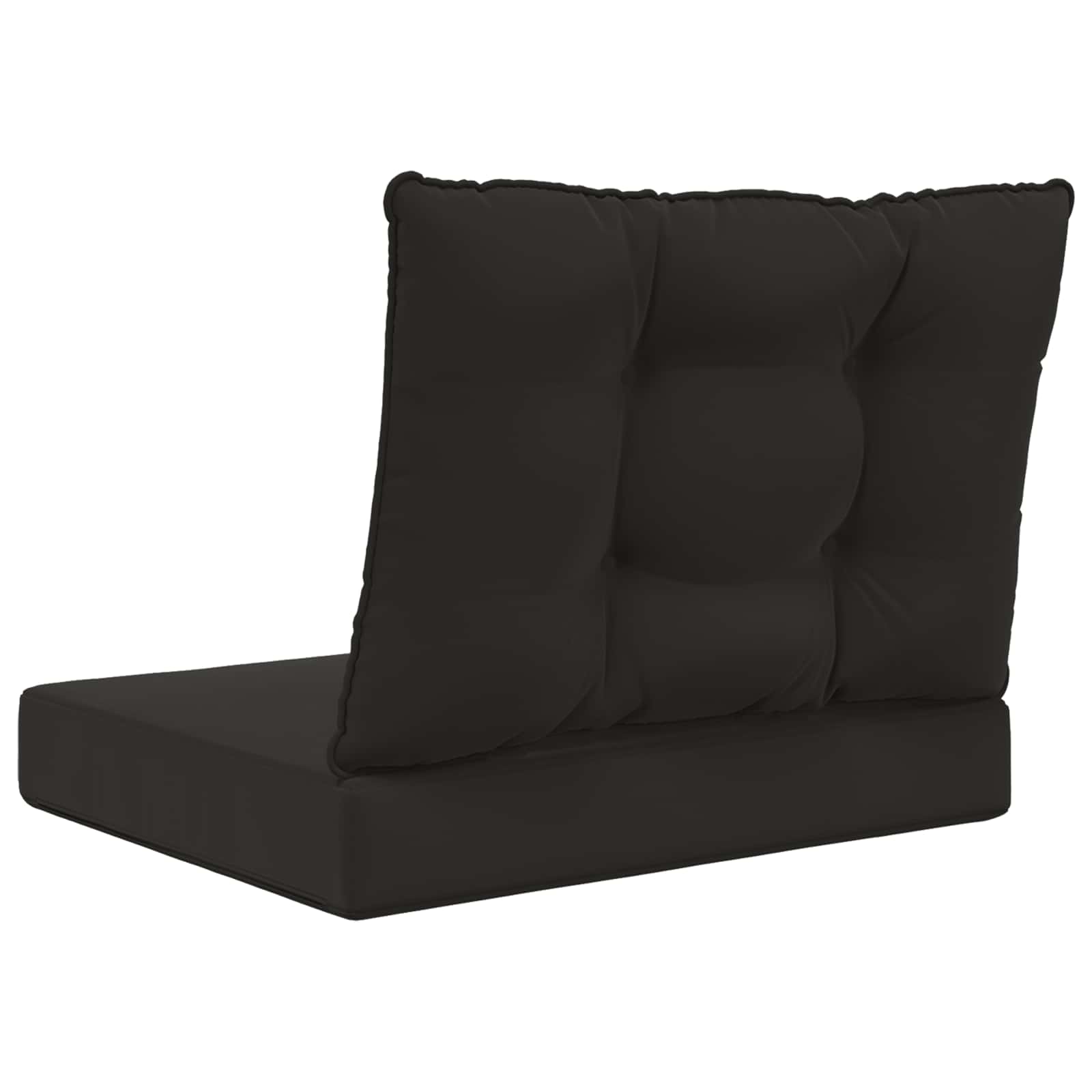 Cuscino per divano da esterno Poliestere Nero 60 x 50,5 cm