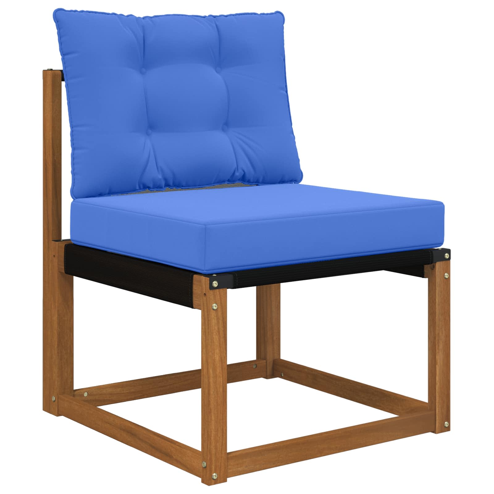 Cuscino per divano da esterno Poliestere Blu Reale 60 x 50,5 cm