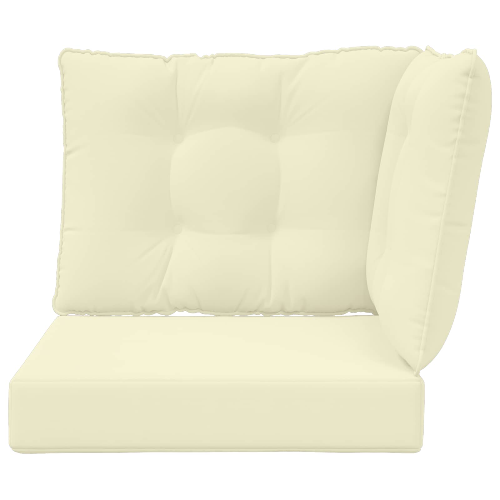 Cuscino per divano da esterno Poliestere Crema 50,5 x 50,5 cm