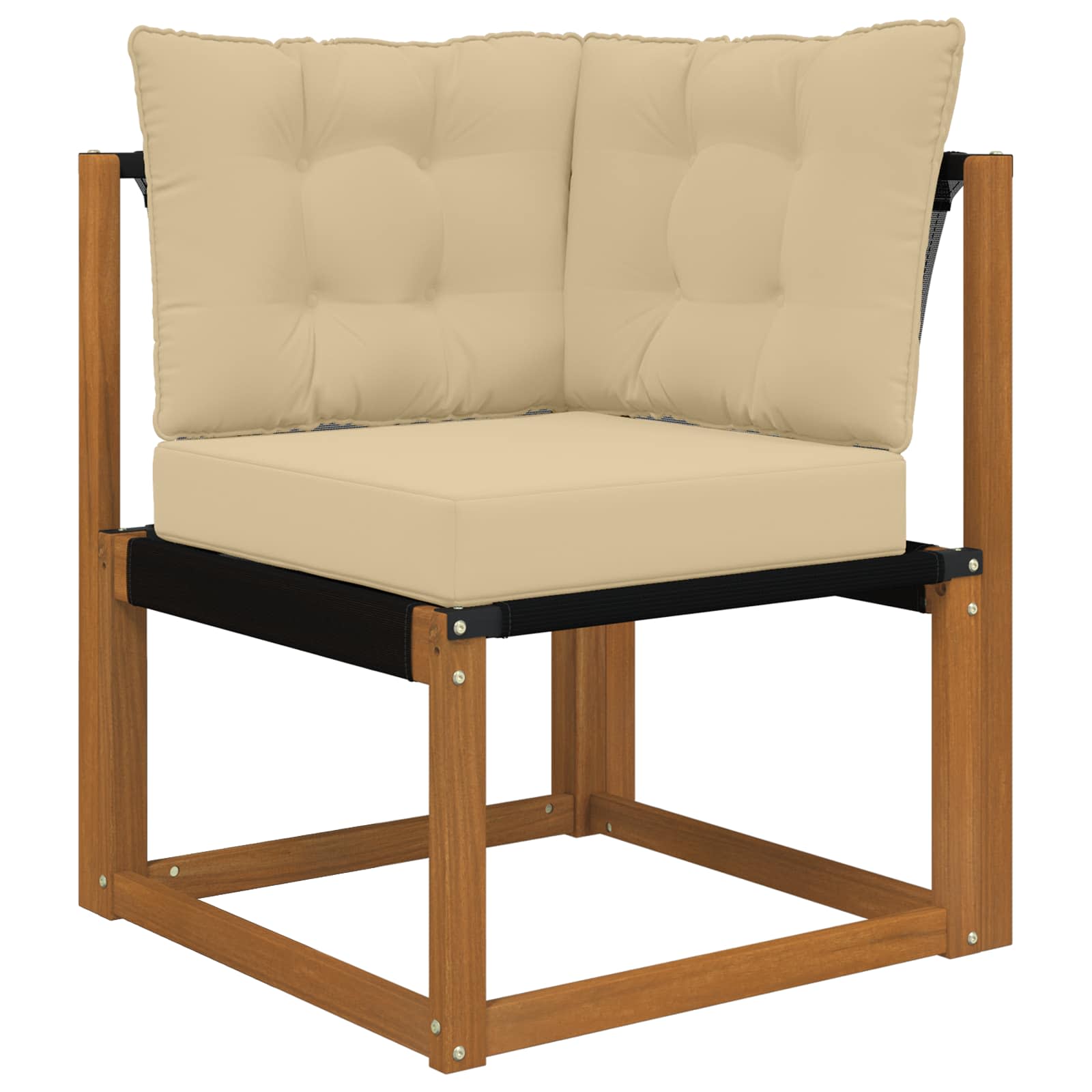 Cuscino per divano da esterno Poliestere Beige 50,5 x 50,5 cm