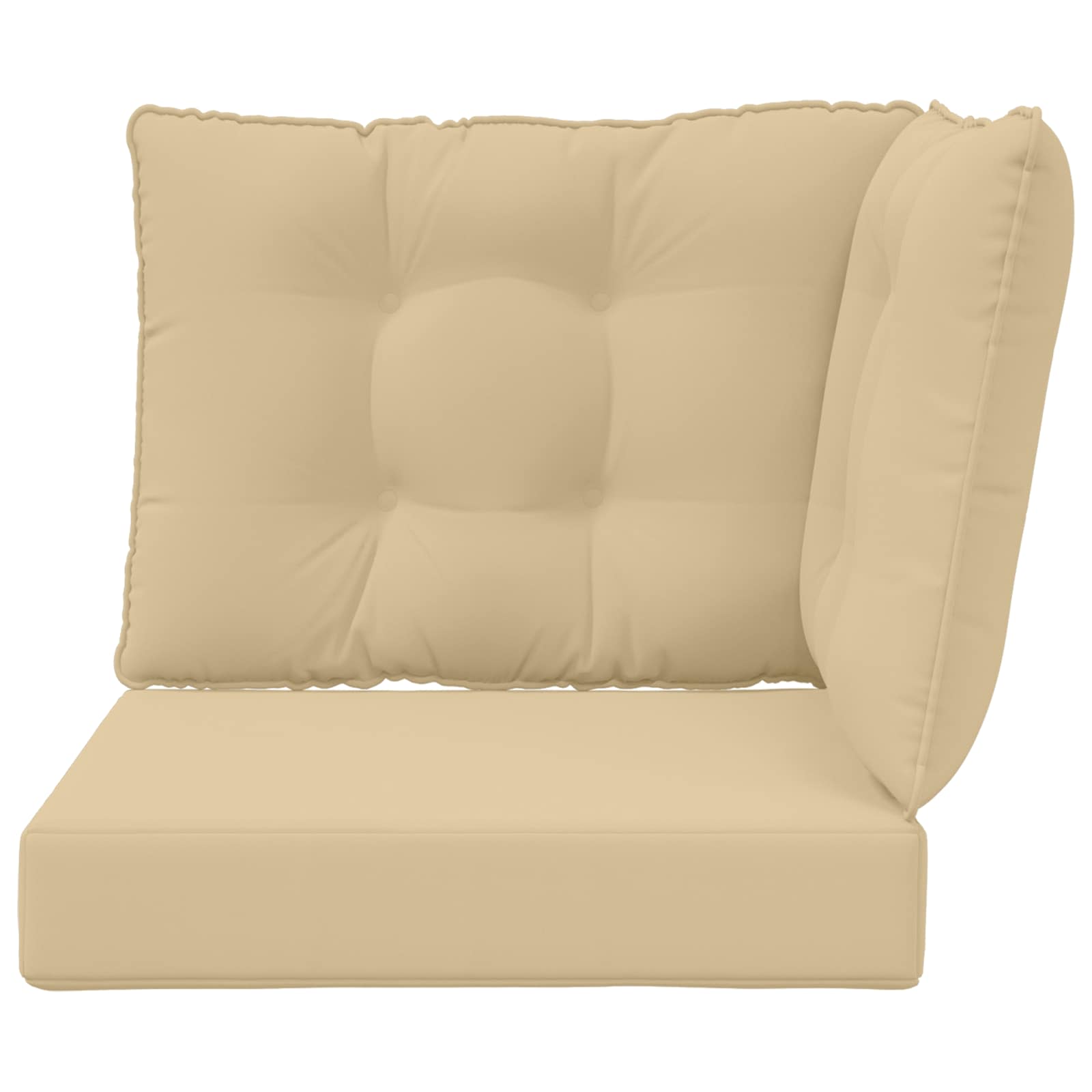 Cuscino per divano da esterno Poliestere Beige 50,5 x 50,5 cm