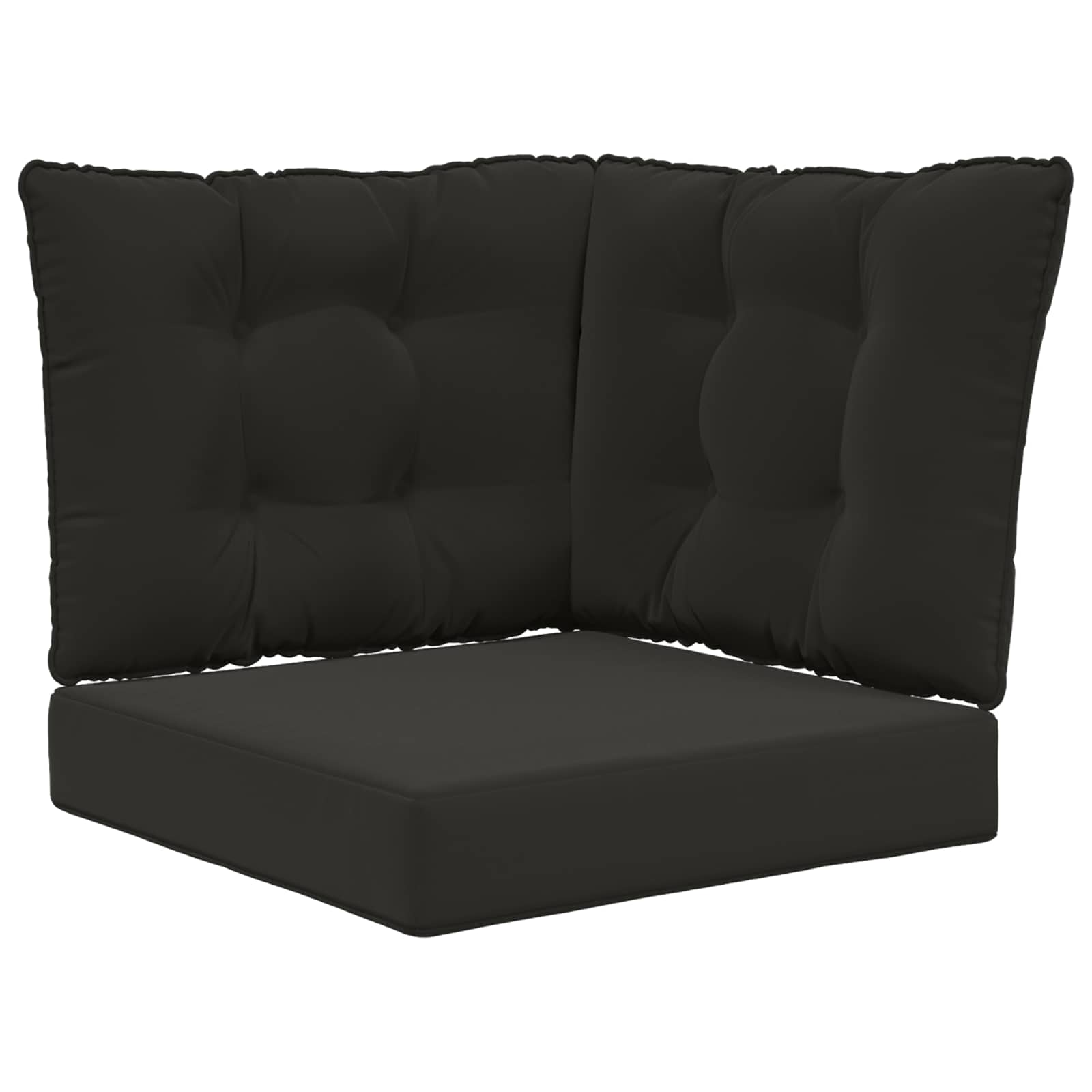 Cuscino per divano da esterno Poliestere Nero 50,5 x 50,5 cm