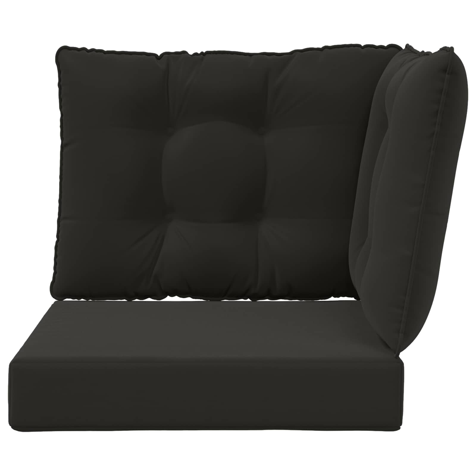 Cuscino per divano da esterno Poliestere Nero 50,5 x 50,5 cm
