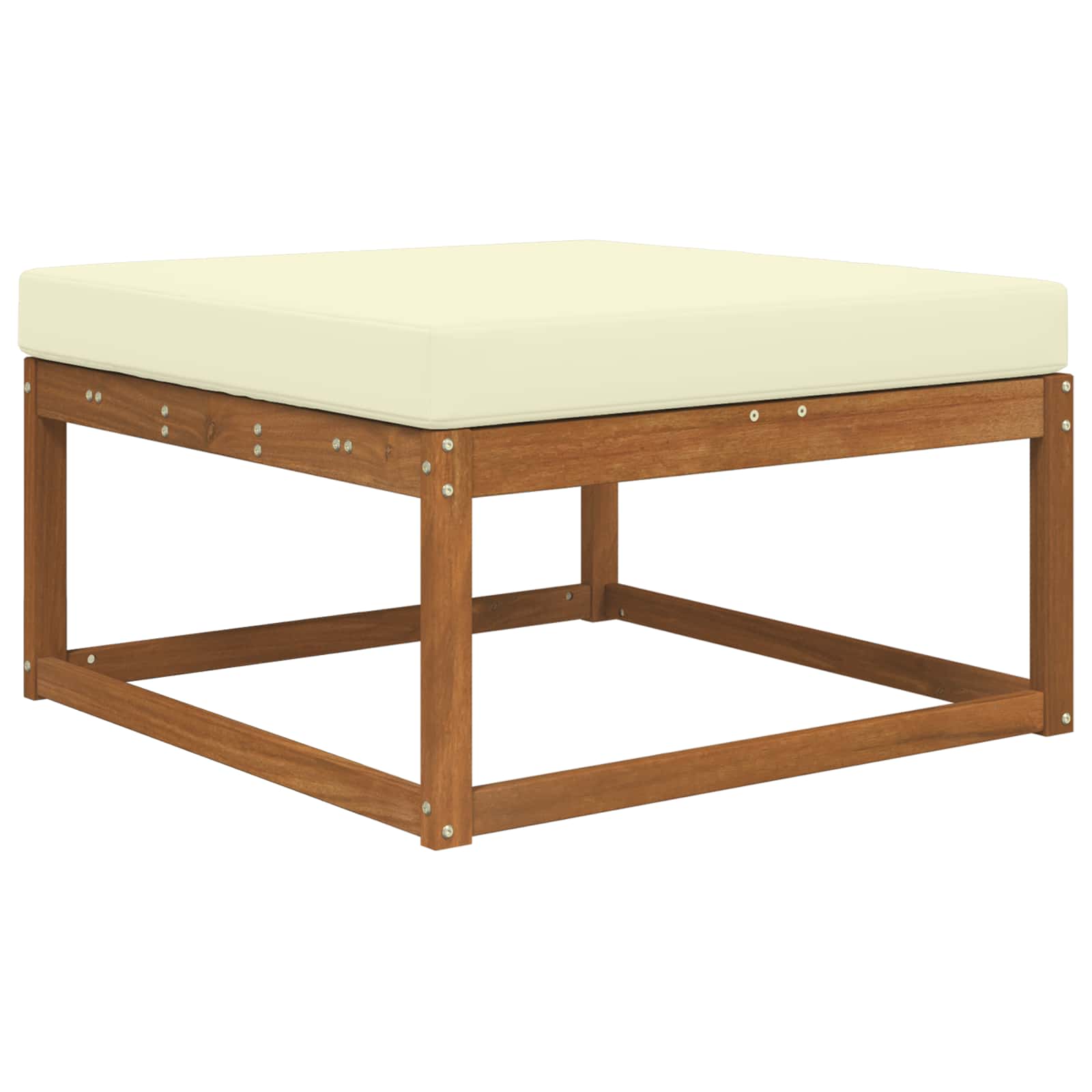Cuscino per divano da esterno Poliestere Crema 80 x 80 cm