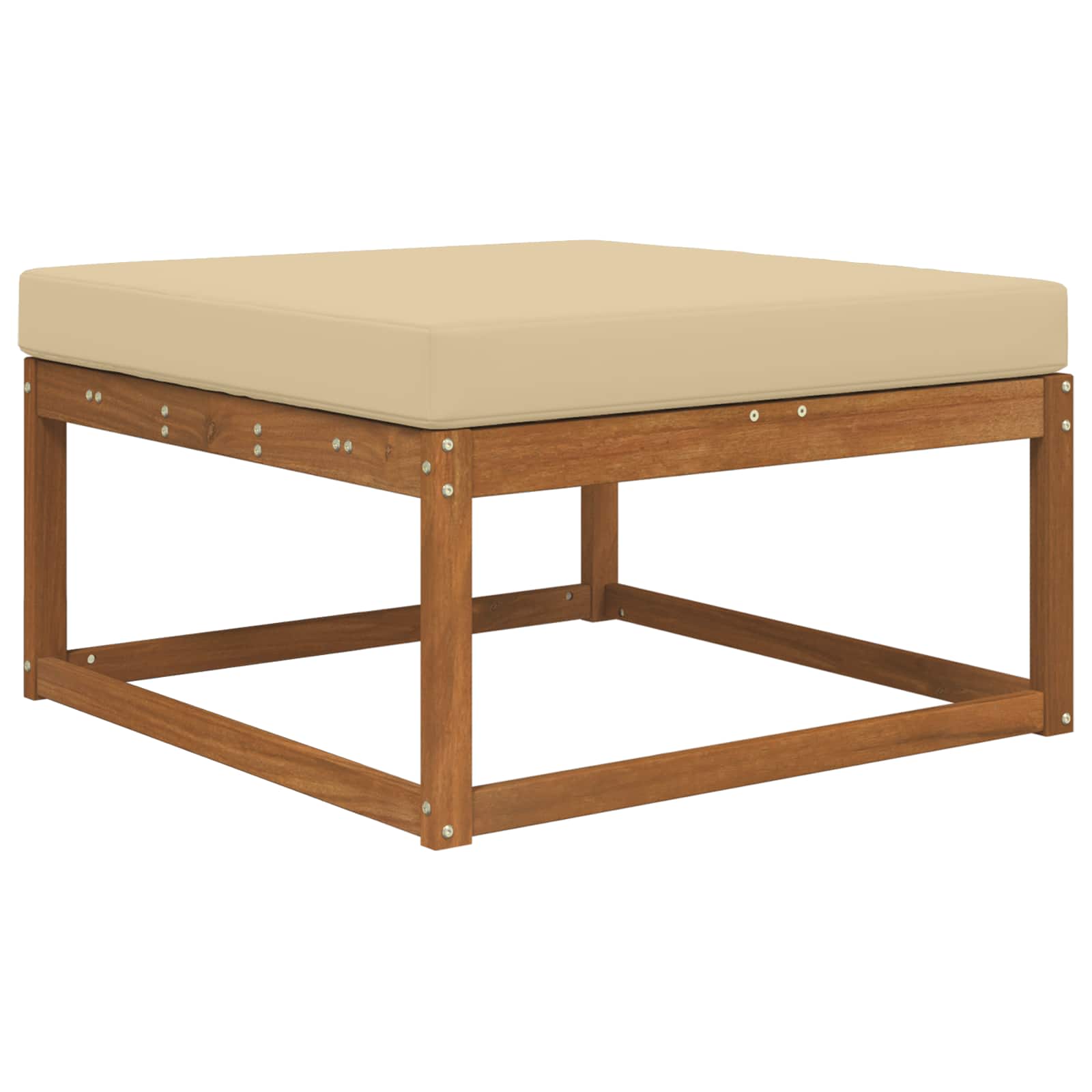 Cuscino per divano da esterno Poliestere Beige 80 x 80 cm