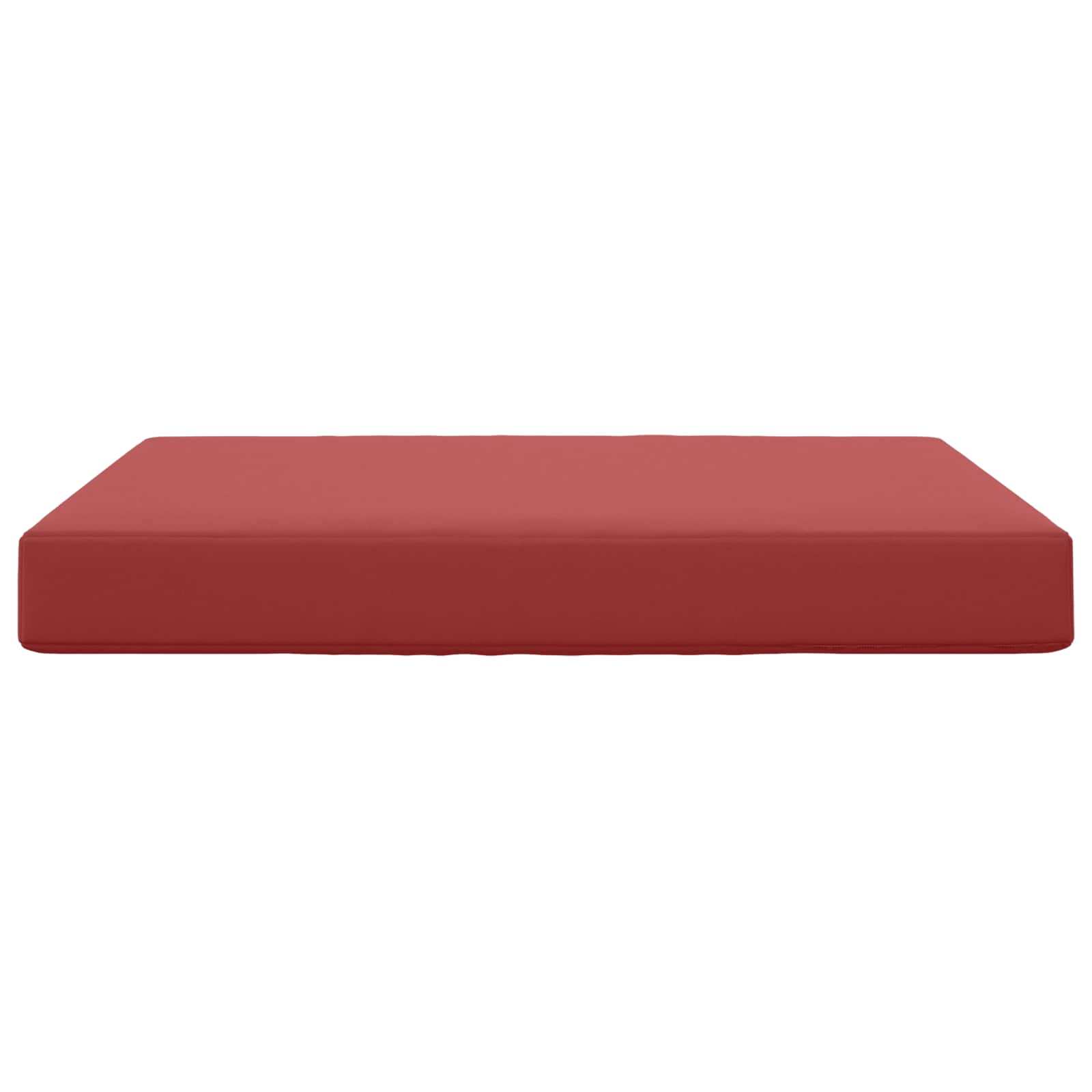 Cuscino per divano da esterno Poliestere Rosso vino 80 x 80 cm