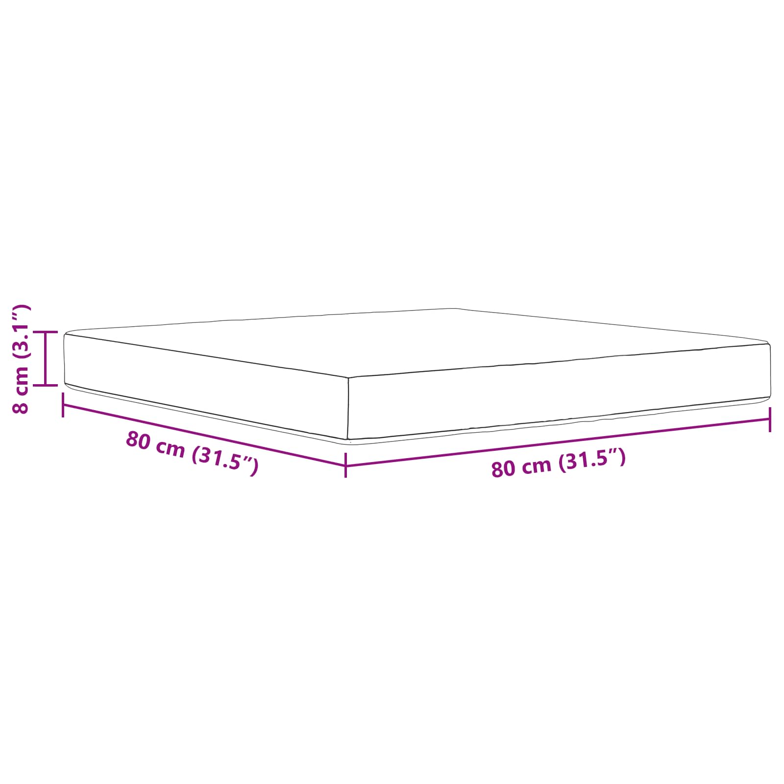 Cuscino per divano da esterno Poliestere Motivo a Foglie