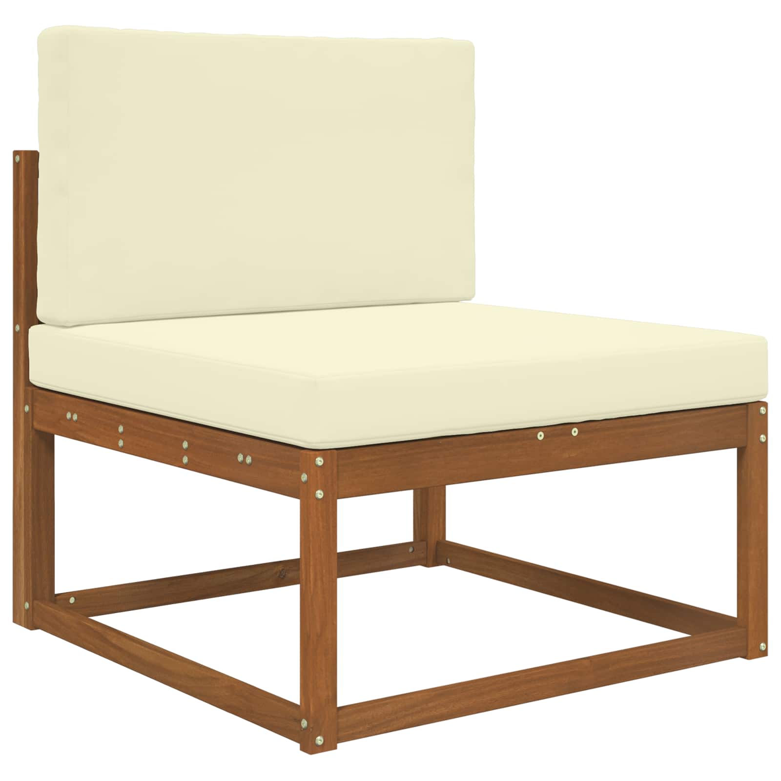 Cuscino per divano da esterno Poliestere Crema 80 x 80 cm