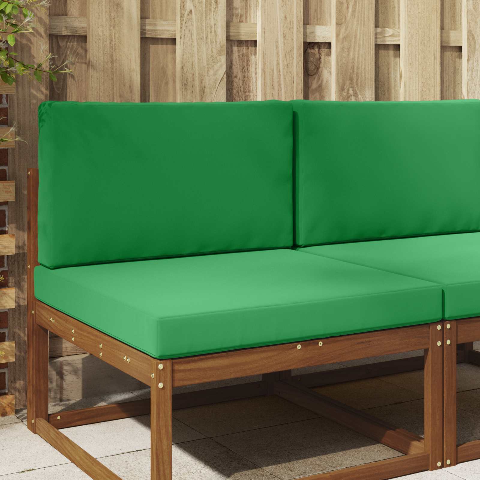 Cuscino per divano da esterno Poliestere Verde 80 x 80 cm