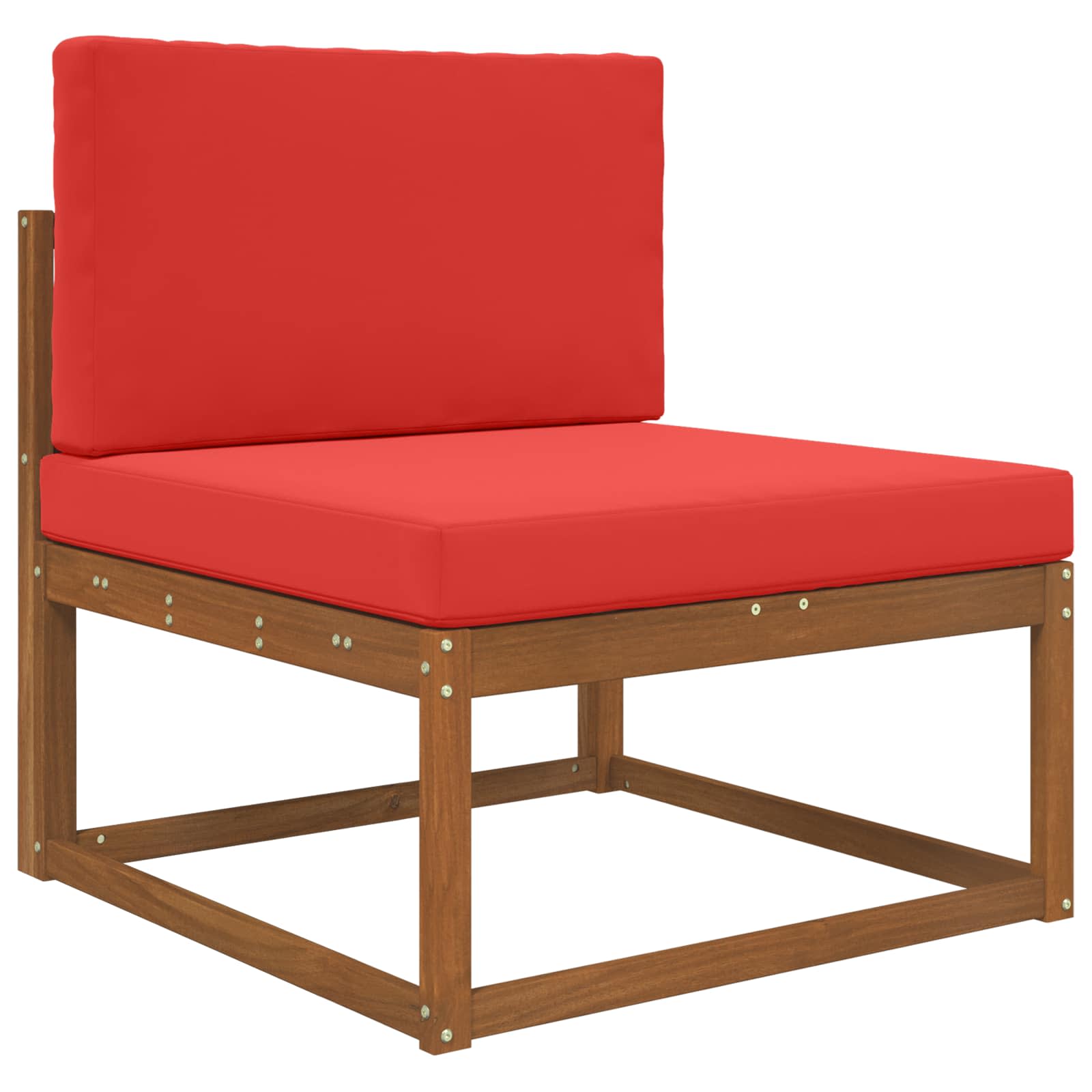 Cuscino per divano da esterno Poliestere Rosso 80 x 80 cm
