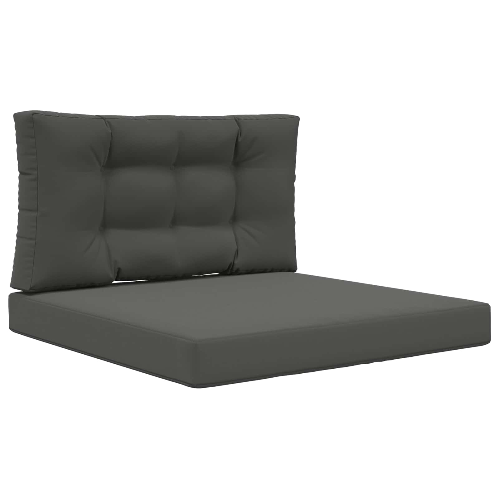 Cuscino per divano da esterno Poliestere Antracite 80 x 80 cm