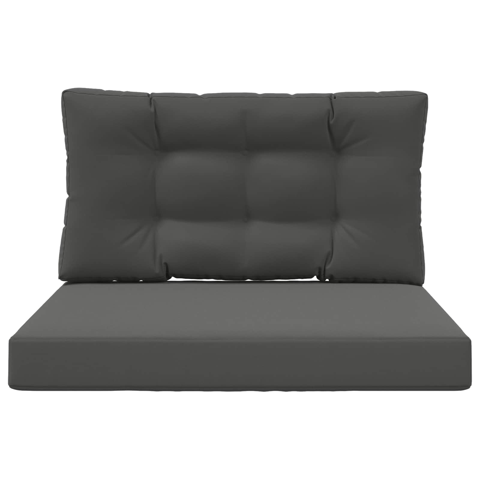 Cuscino per divano da esterno Poliestere Antracite 80 x 80 cm