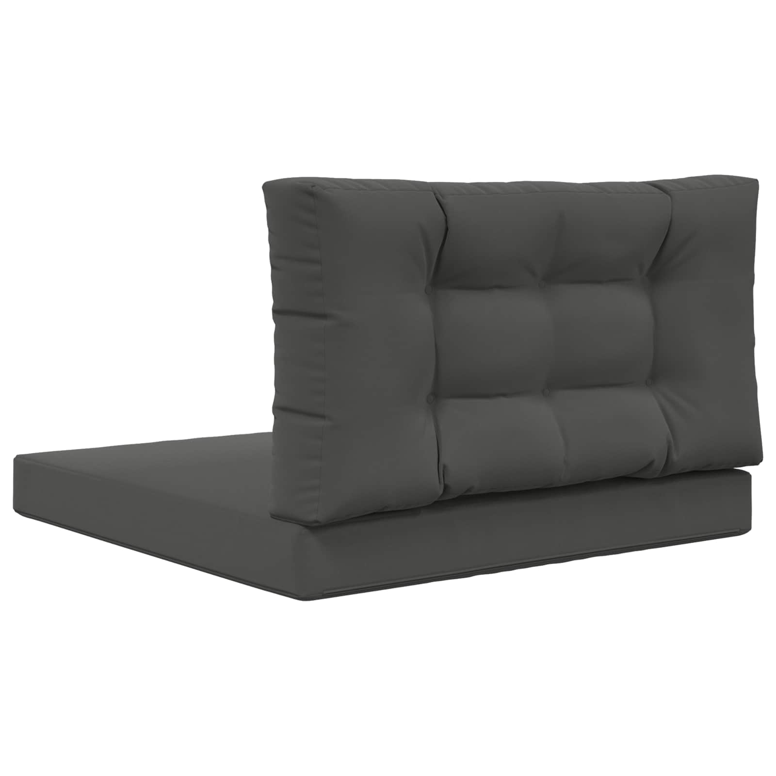 Cuscino per divano da esterno Poliestere Antracite 80 x 80 cm