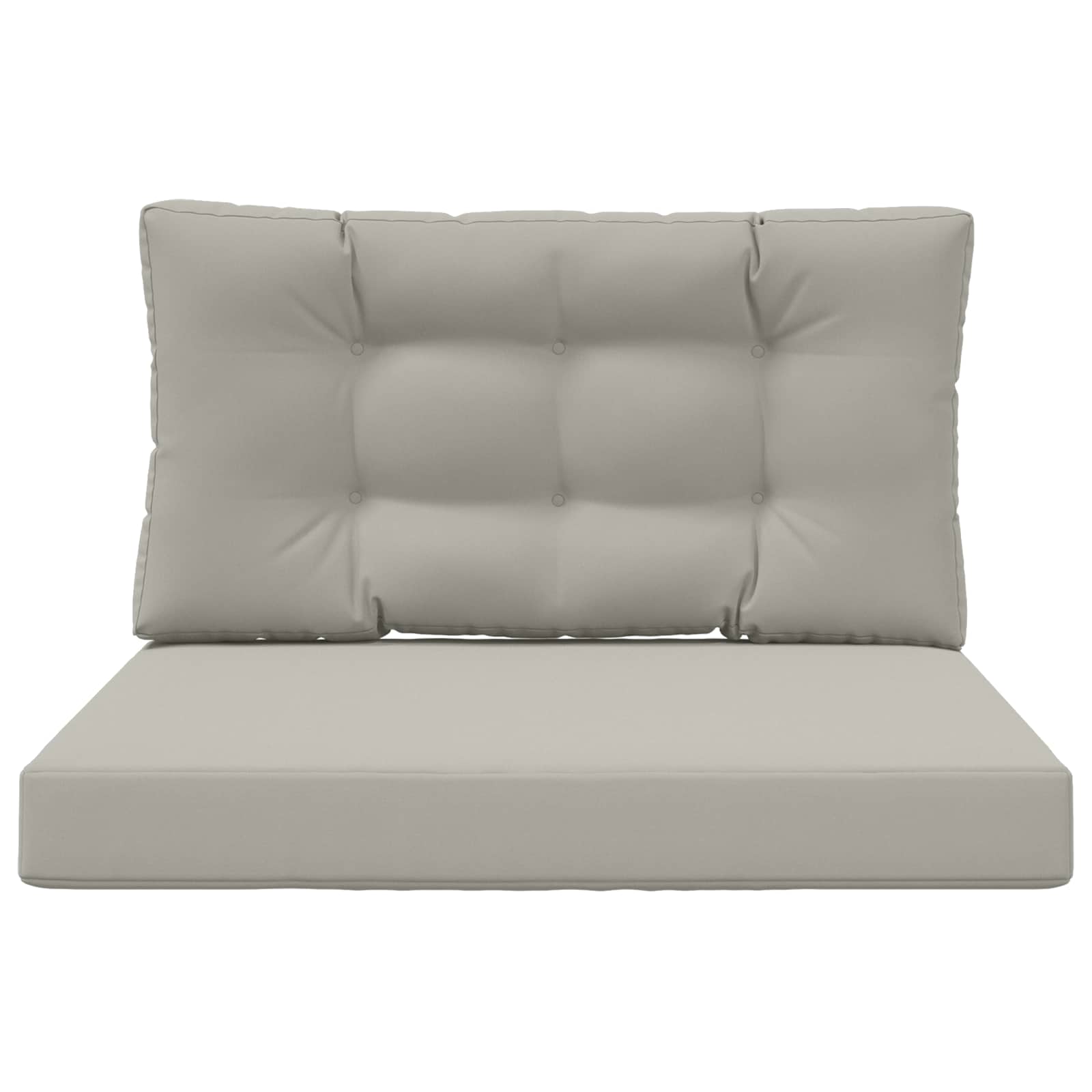 Cuscino per divano da esterno Poliestere Grigio 80 x 80 cm
