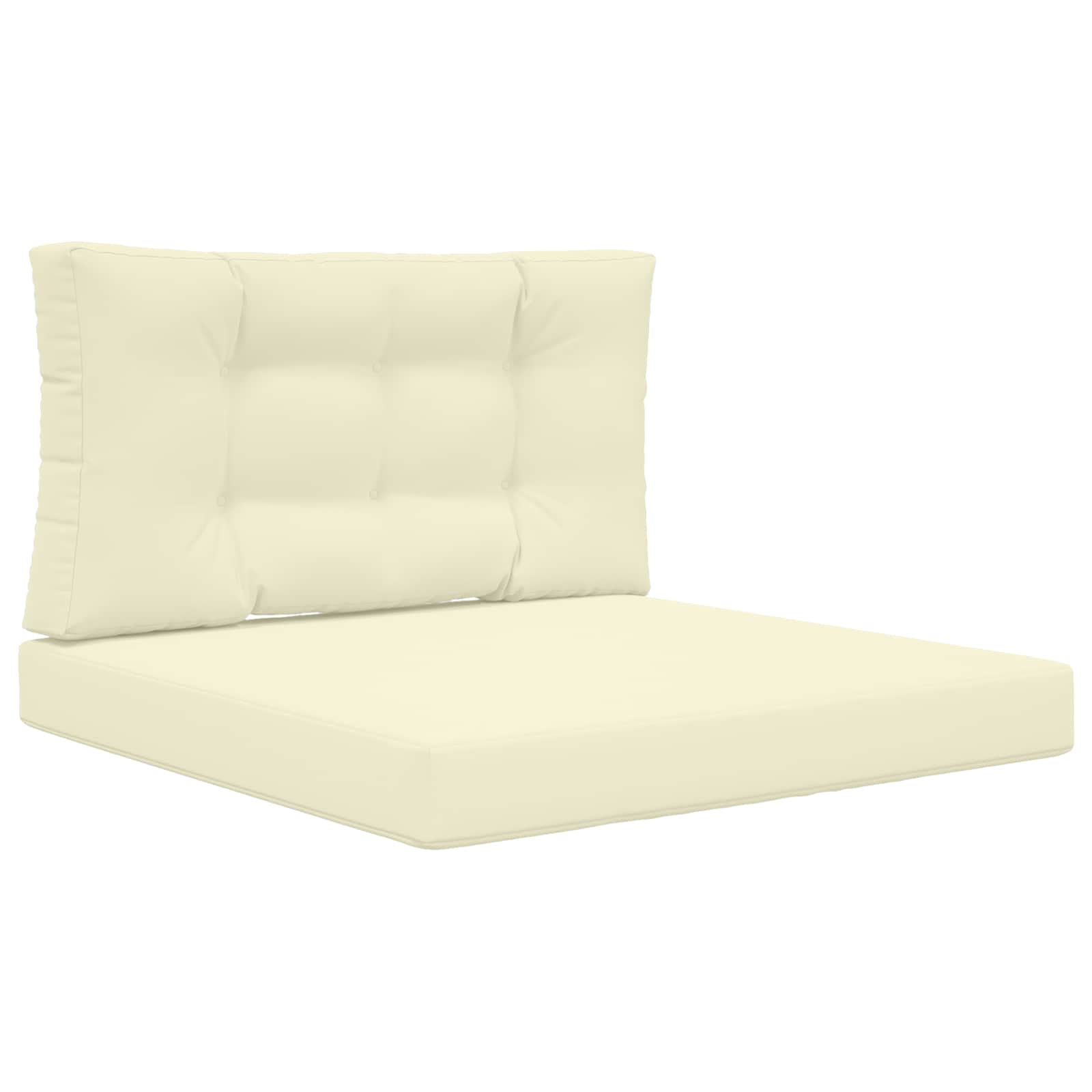 Cuscino per divano da esterno Poliestere Crema 80 x 80 cm