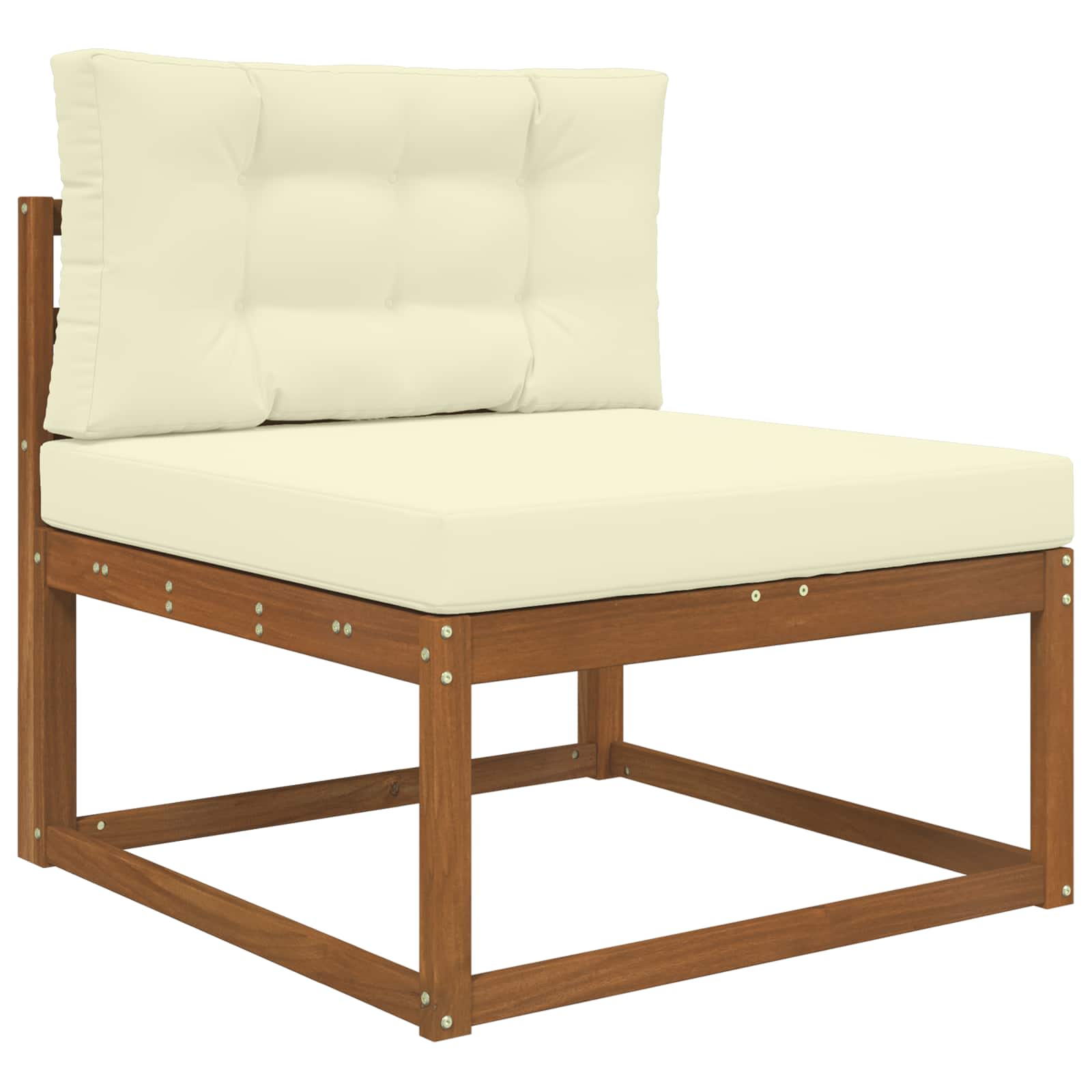 Cuscino per divano da esterno Poliestere Crema 80 x 80 cm