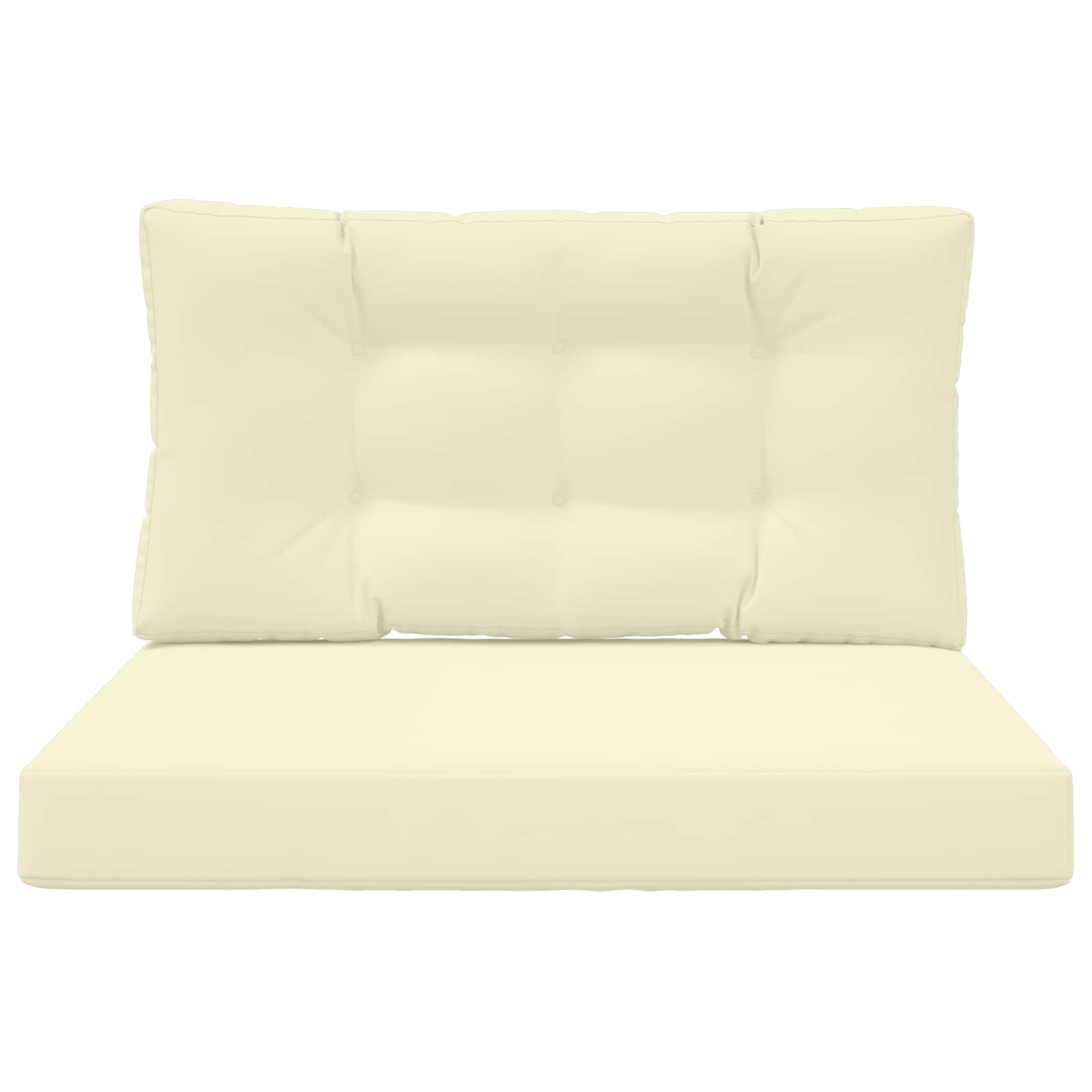 Cuscino per divano da esterno Poliestere Crema 80 x 80 cm