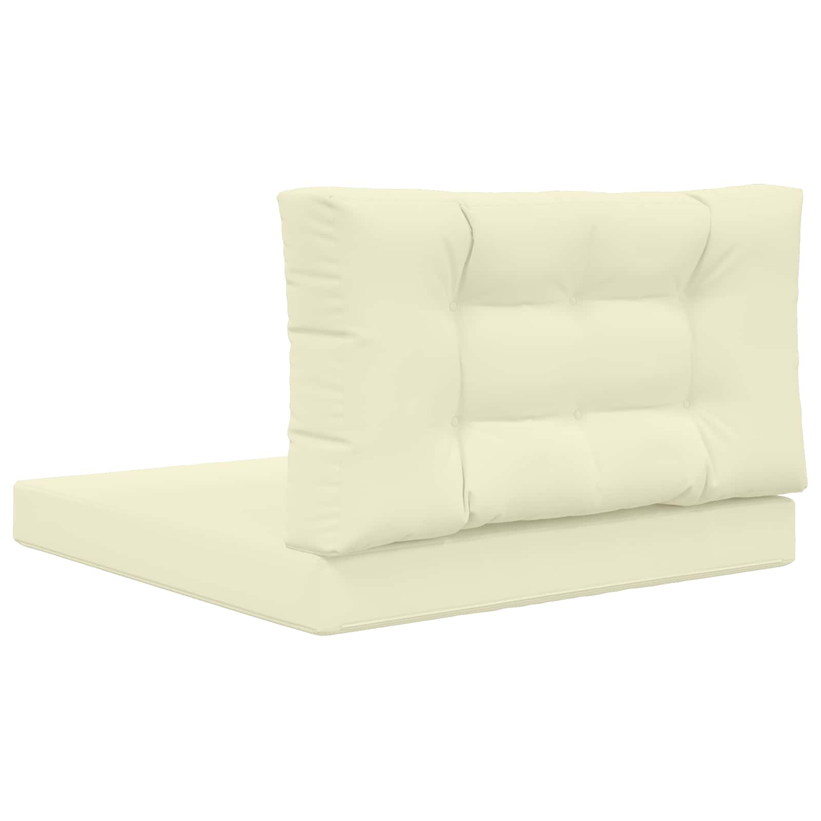 Cuscino per divano da esterno Poliestere Crema 80 x 80 cm
