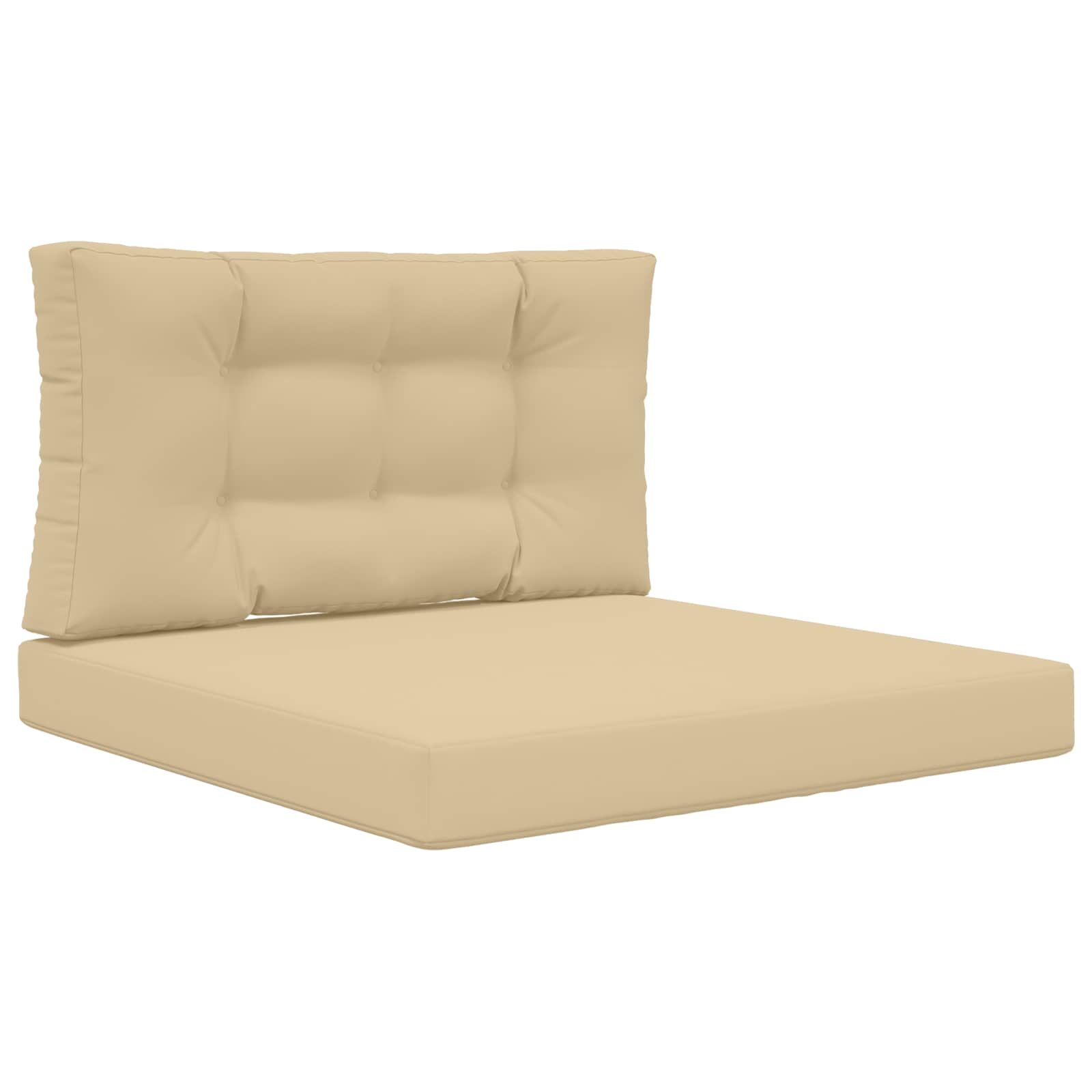 Cuscino per divano da esterno Poliestere Beige 80 x 80 cm