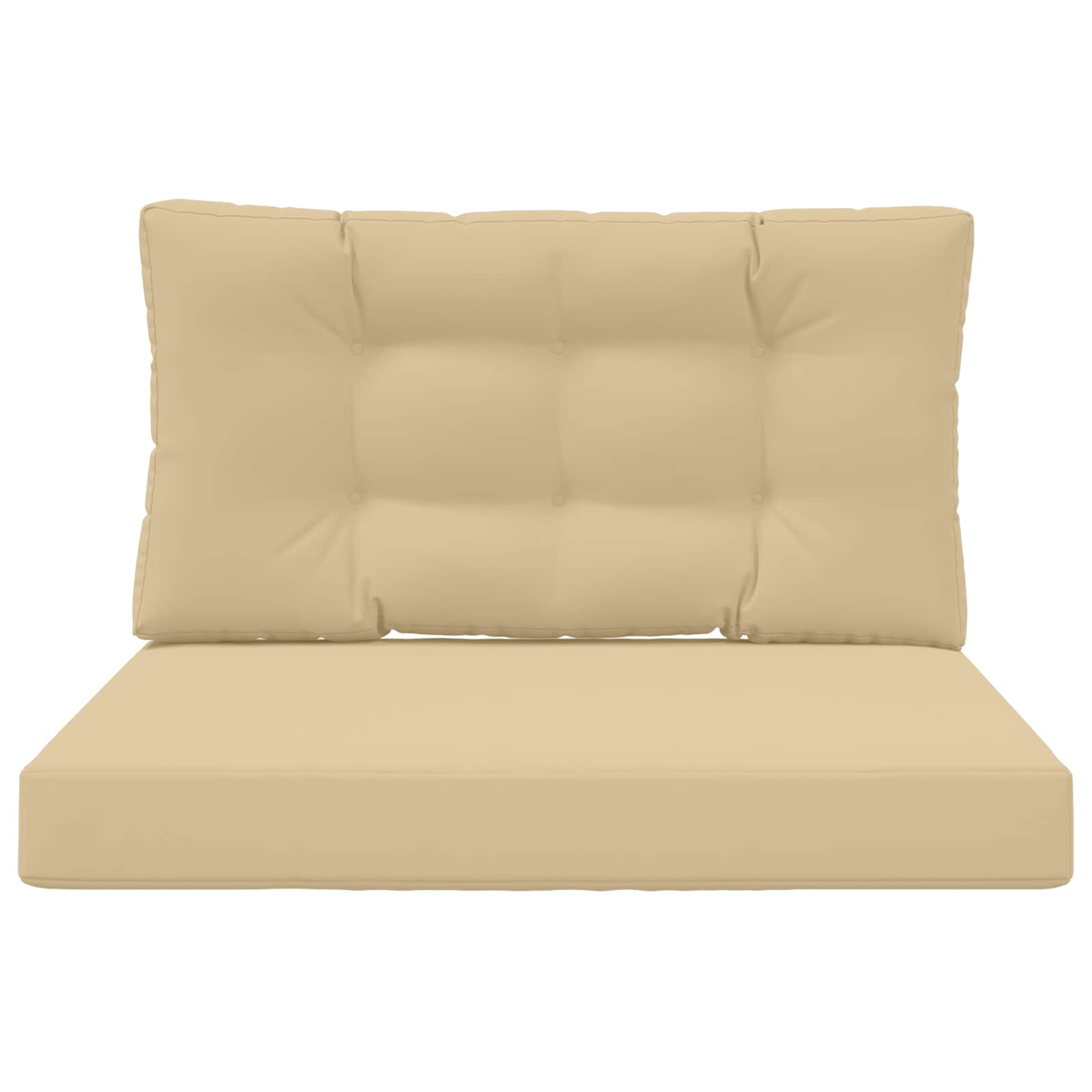Cuscino per divano da esterno Poliestere Beige 80 x 80 cm