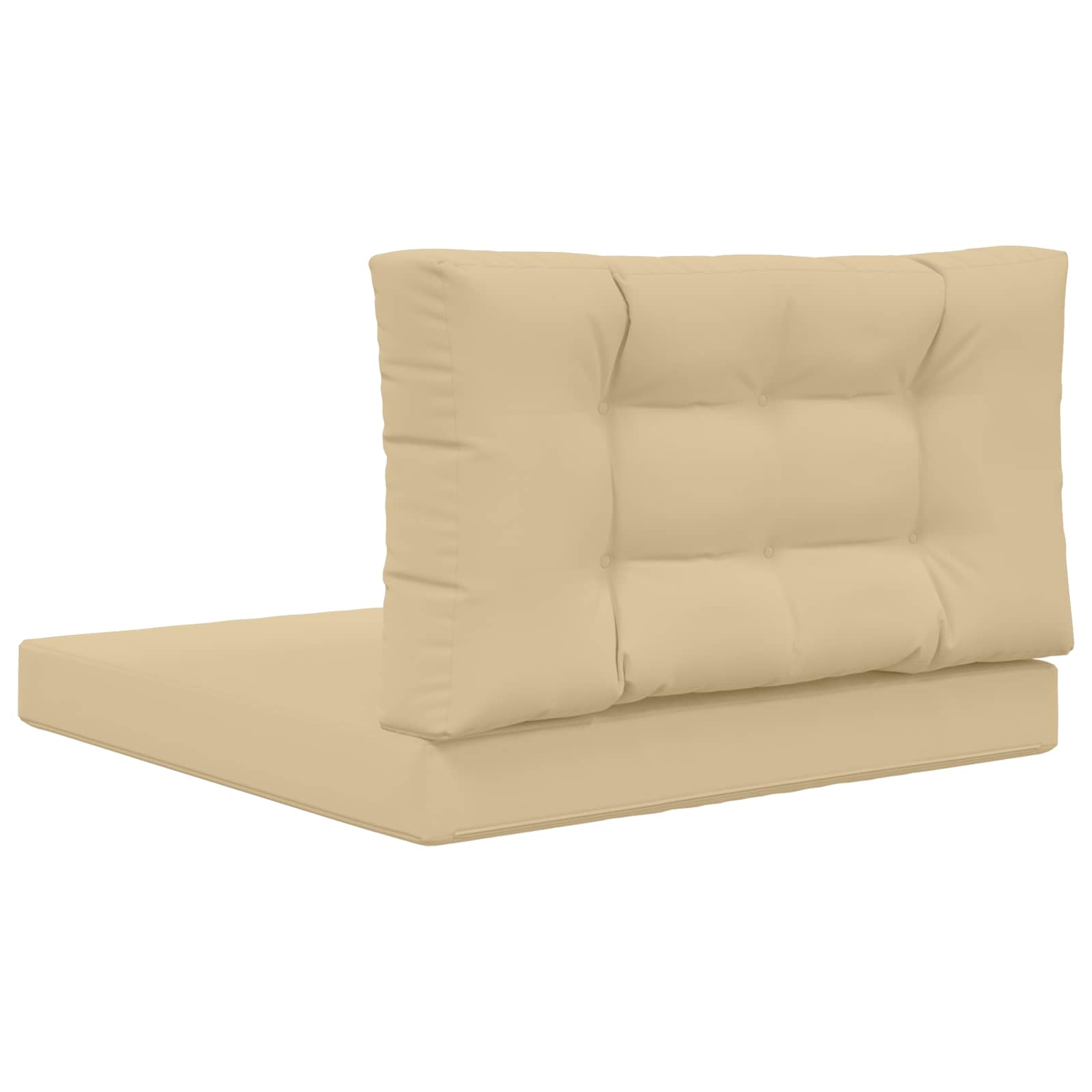 Cuscino per divano da esterno Poliestere Beige 80 x 80 cm