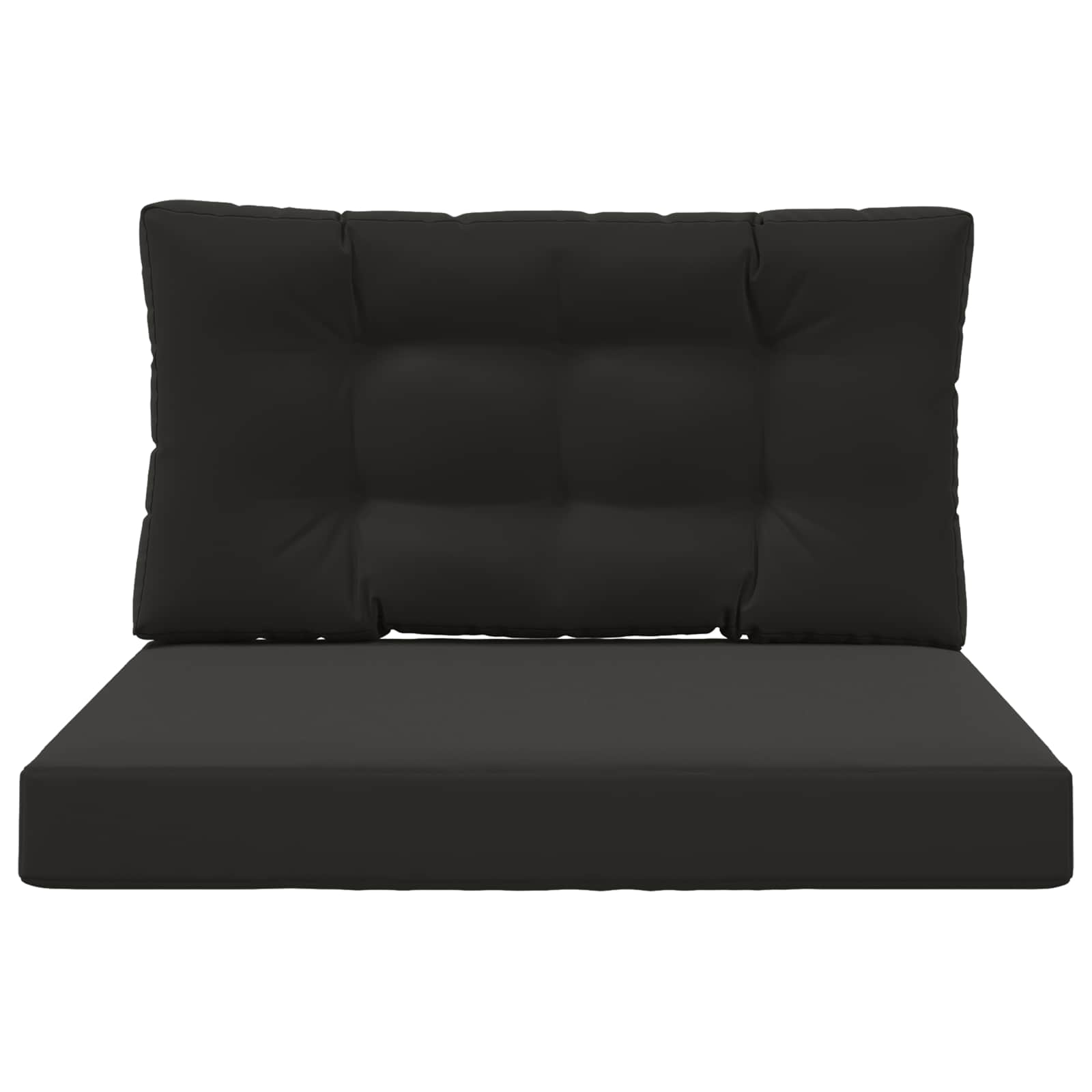 Cuscino per divano da esterno Poliestere Nero 80 x 80 cm